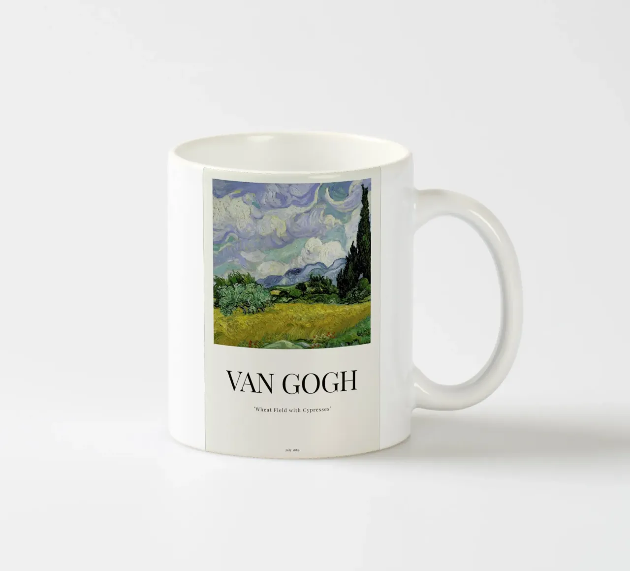 van Gogh - Wheat Field with Cypresses mug en céramique de ARTOTHEK