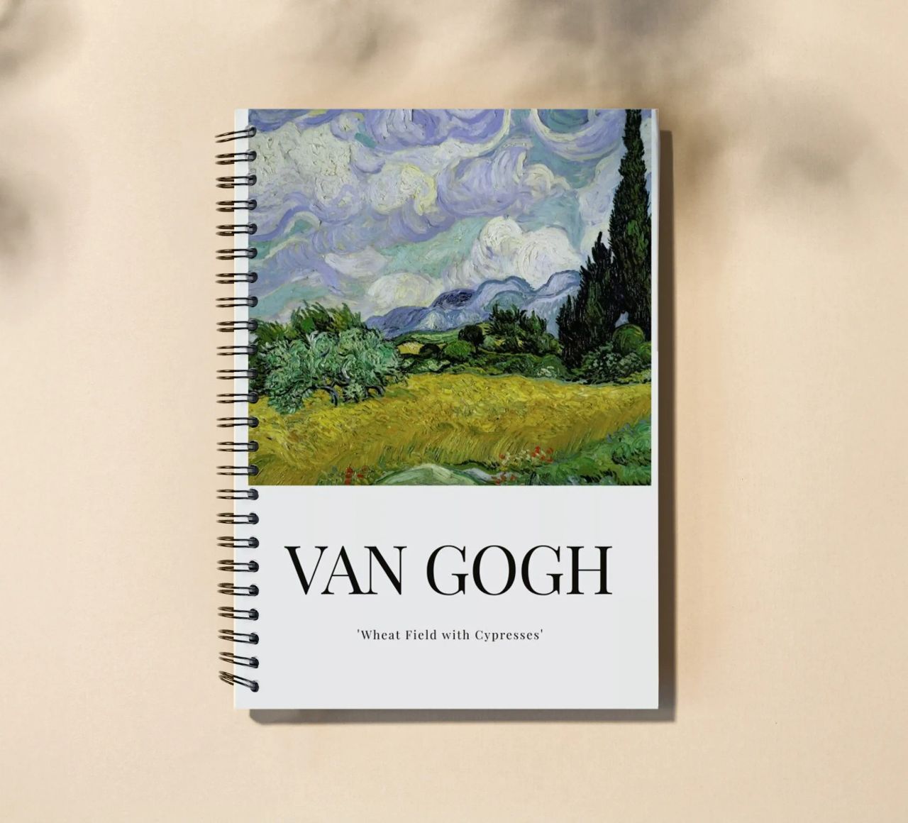 van Gogh - Wheat Field with Cypresses spiral notebook by ARTOTHEK