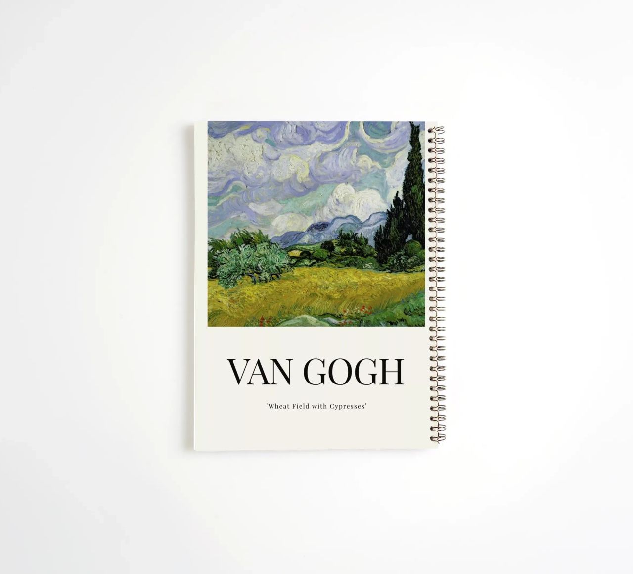 van Gogh - Wheat Field with Cypresses spiral notebook by ARTOTHEK