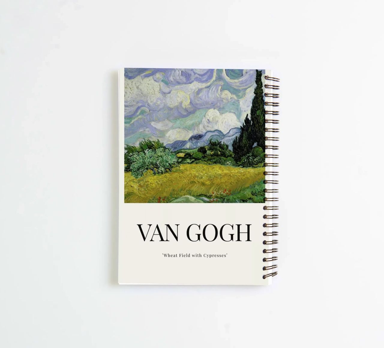 van Gogh - Wheat Field with Cypresses spiral notebook by ARTOTHEK