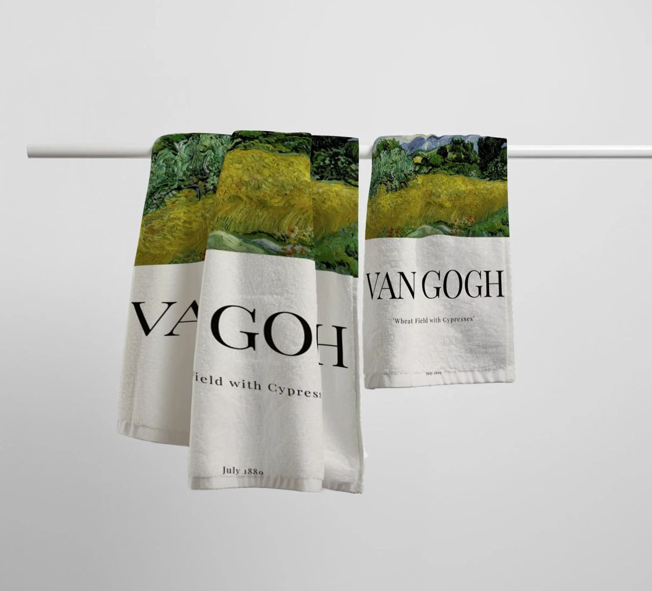van Gogh - Wheat Field with Cypresses towel by ARTOTHEK