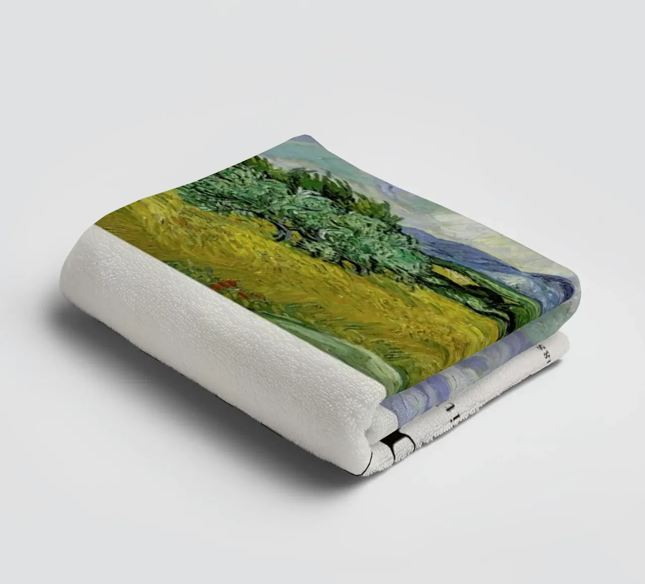 van Gogh - Wheat Field with Cypresses asciugamano da bagno da ARTOTHEK