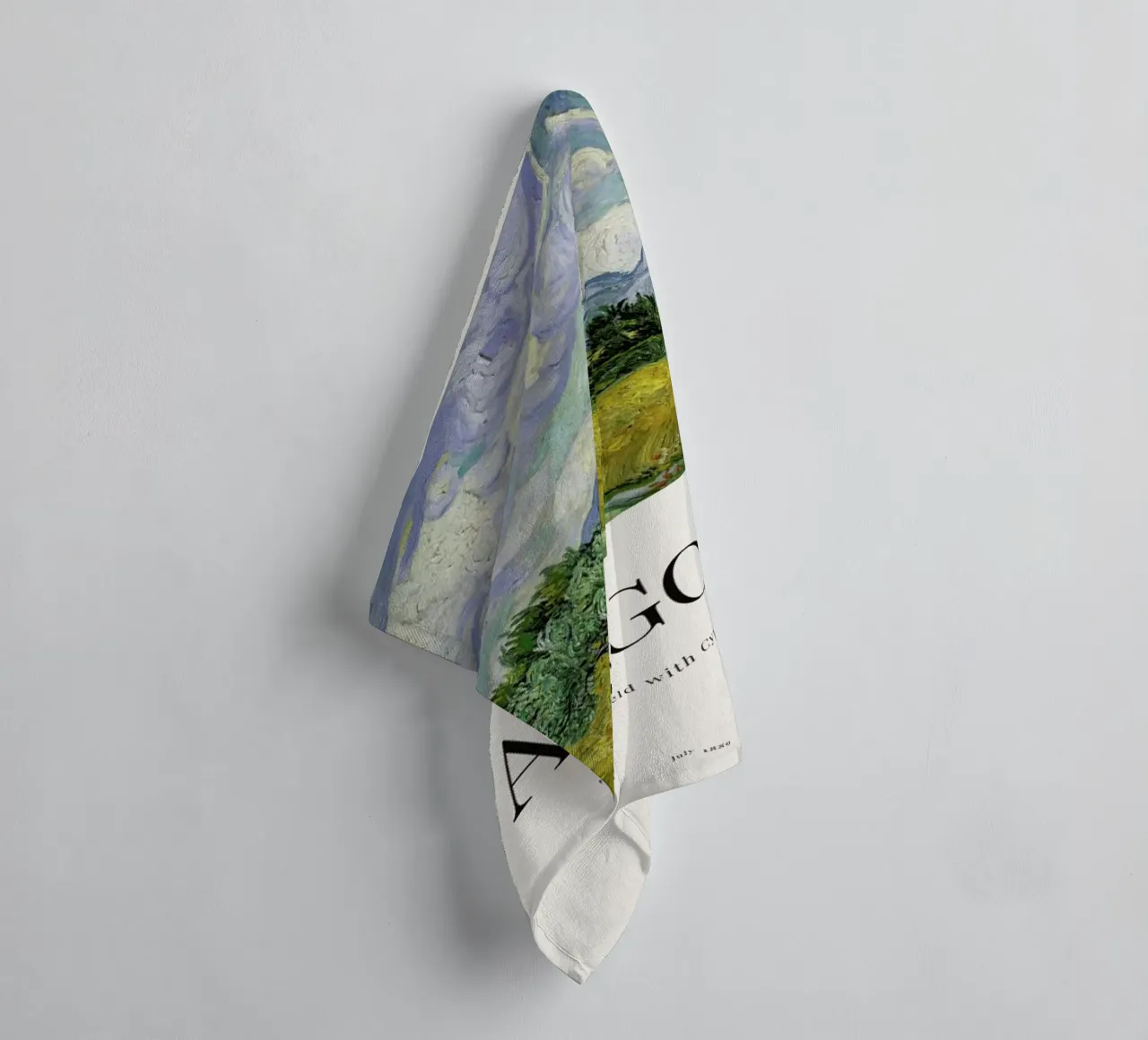 van Gogh - Wheat Field with Cypresses asciugamano da bagno da ARTOTHEK