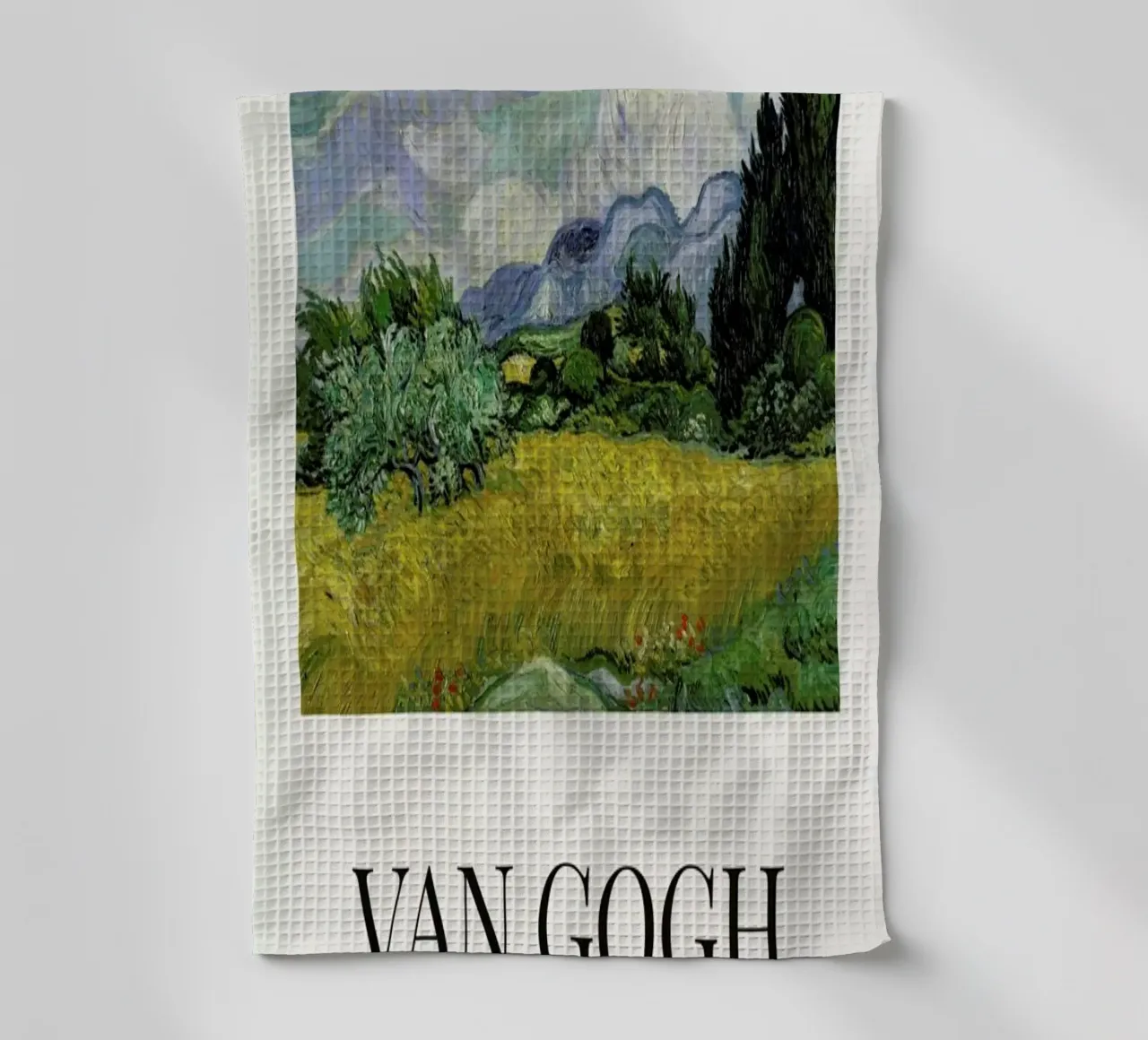 van Gogh - Wheat Field with Cypresses torchon de ARTOTHEK
