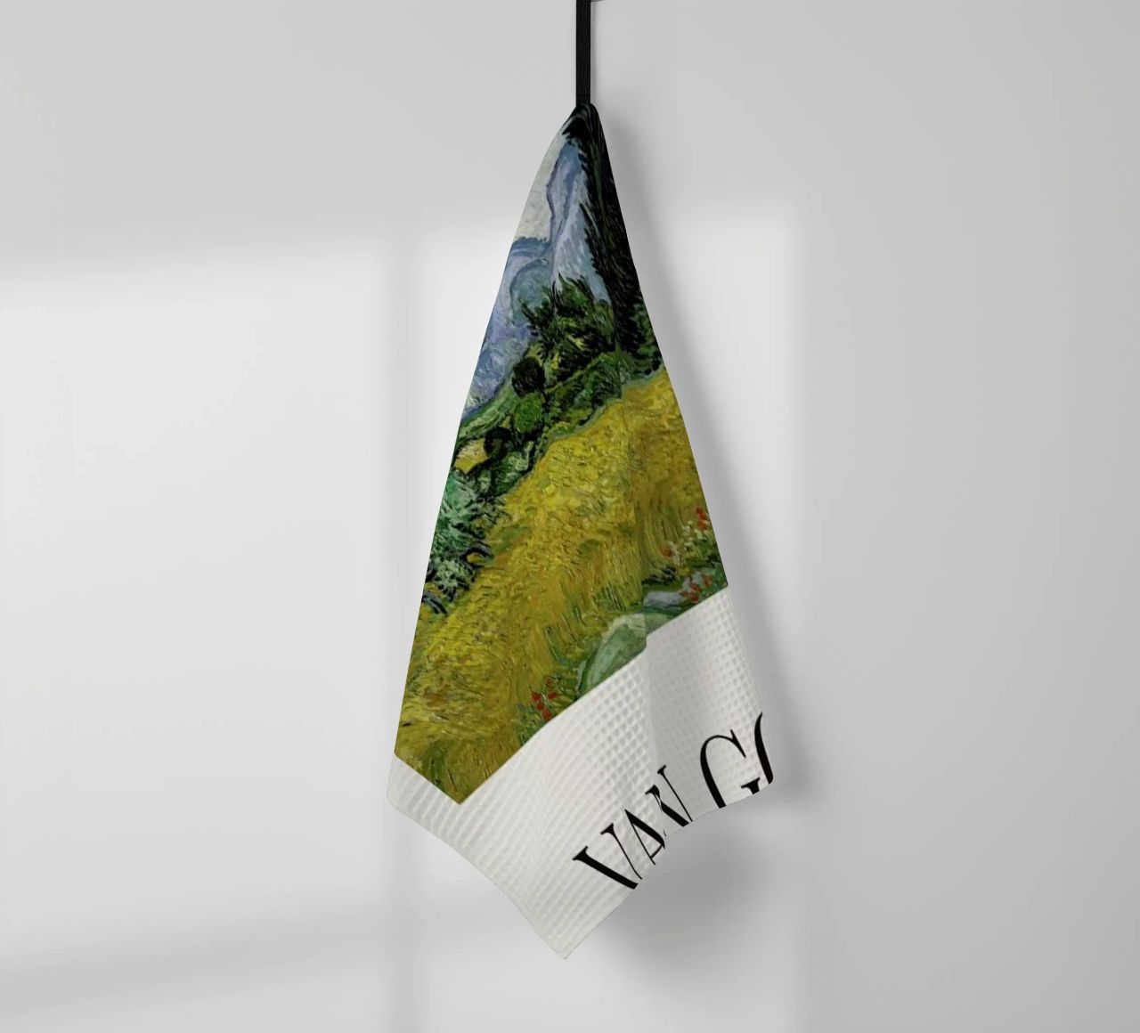 van Gogh - Wheat Field with Cypresses tea towel by ARTOTHEK