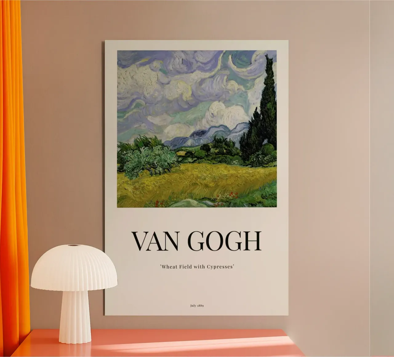 van Gogh - Wheat Field with Cypresses pannello forex da ARTOTHEK