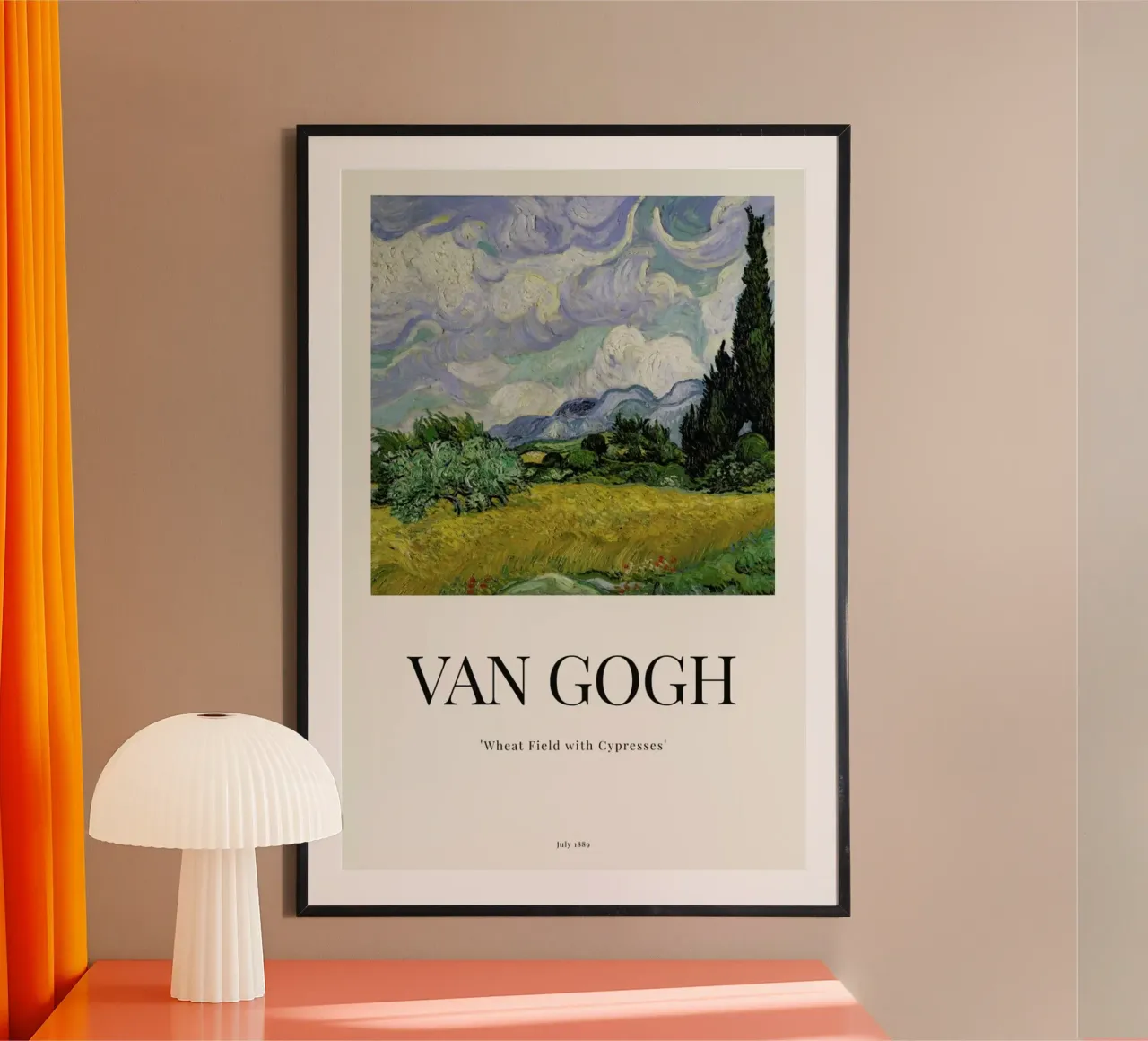 van Gogh - Wheat Field with Cypresses carta hahnemühle da ARTOTHEK
