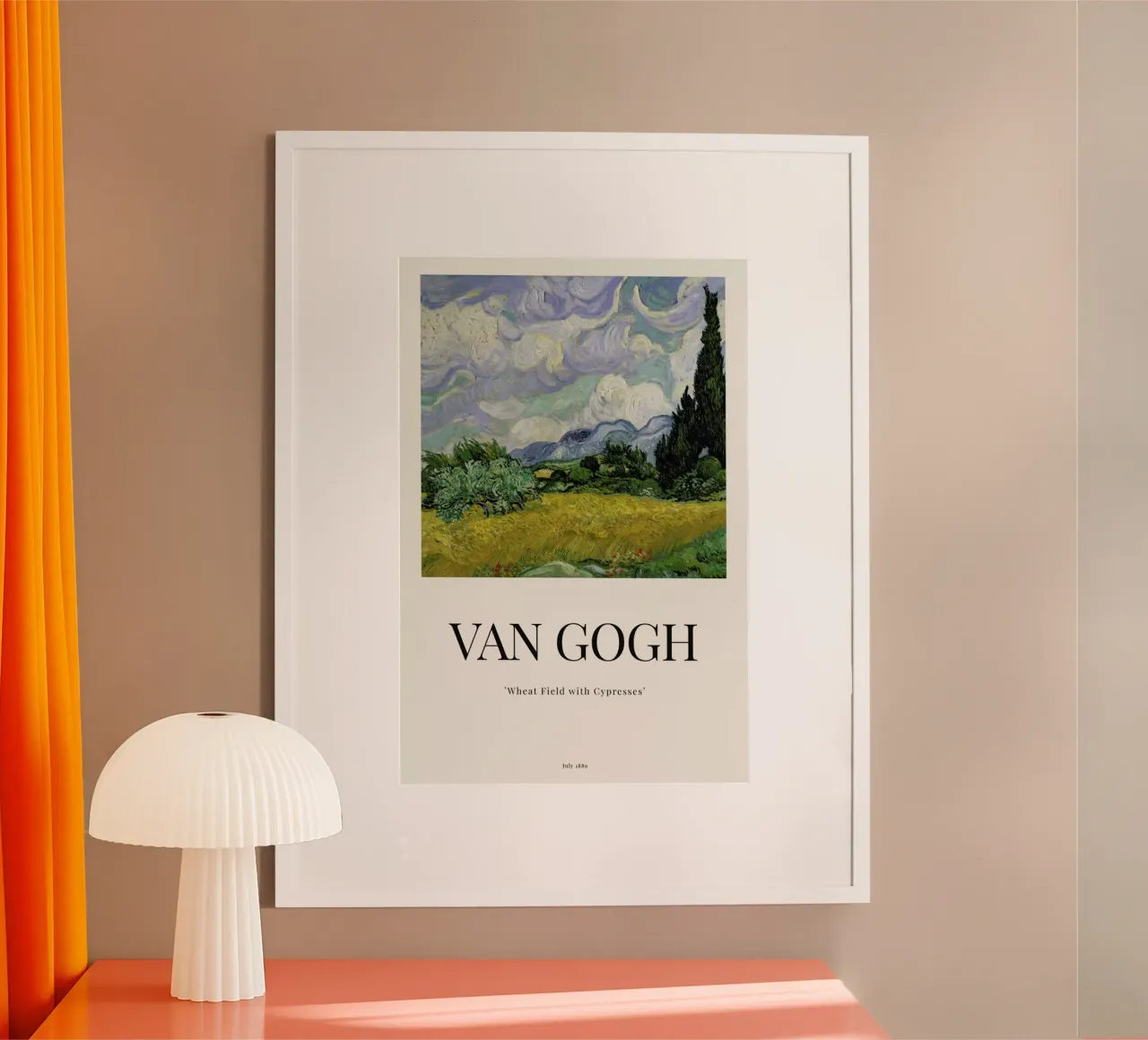 van Gogh - Wheat Field with Cypresses carta hahnemühle da ARTOTHEK