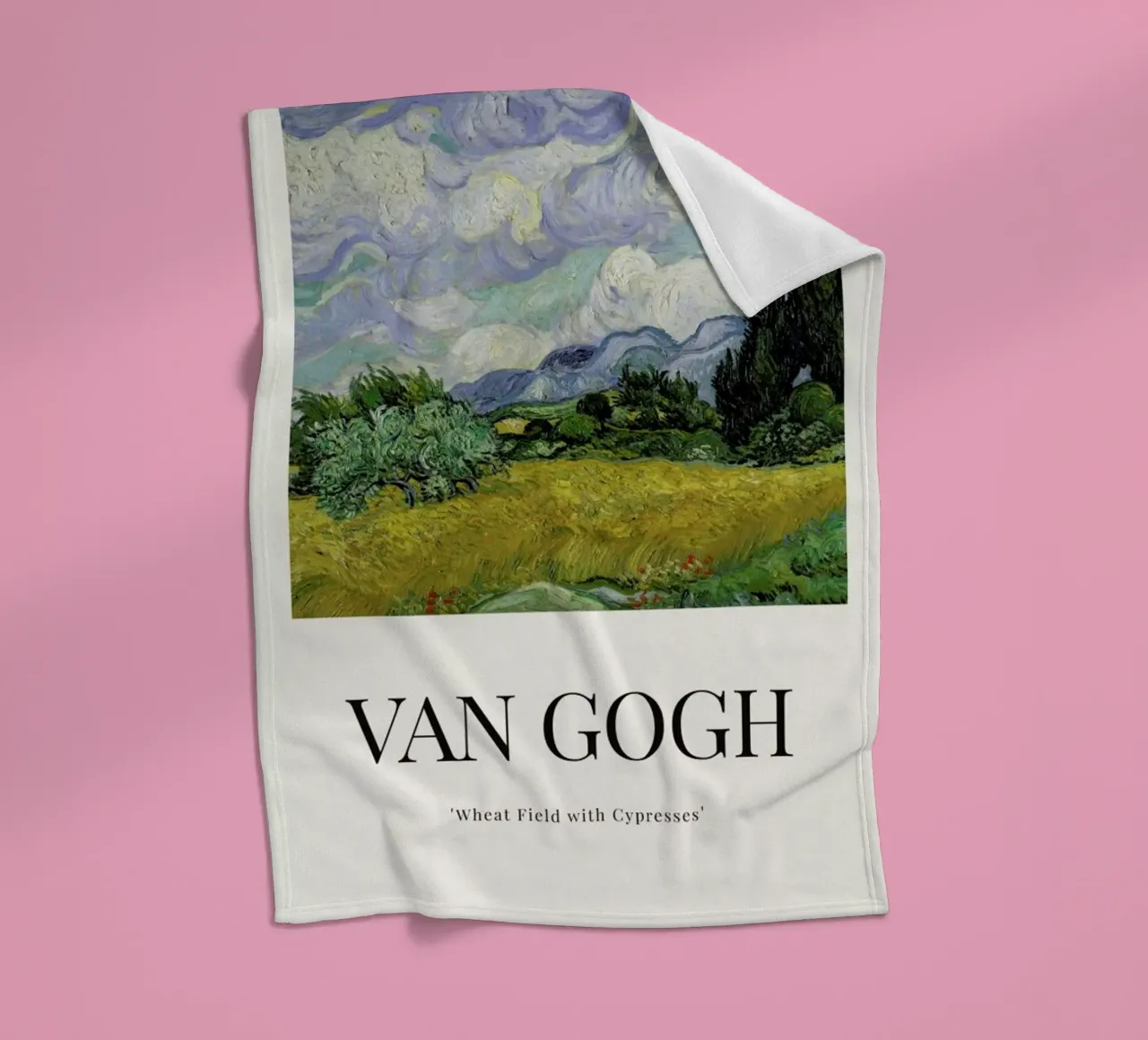 van Gogh - Wheat Field with Cypresses coperta in pile da ARTOTHEK