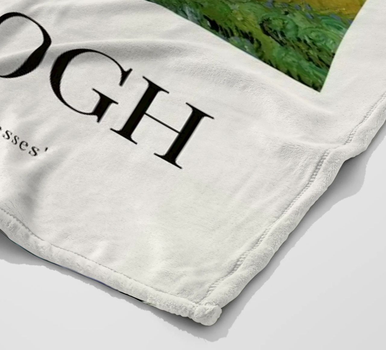 van Gogh - Wheat Field with Cypresses fleece blanket by ARTOTHEK