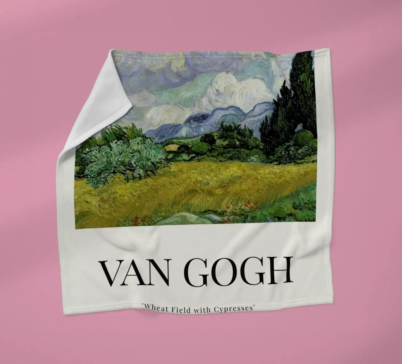 van Gogh - Wheat Field with Cypresses coperta in pile da ARTOTHEK