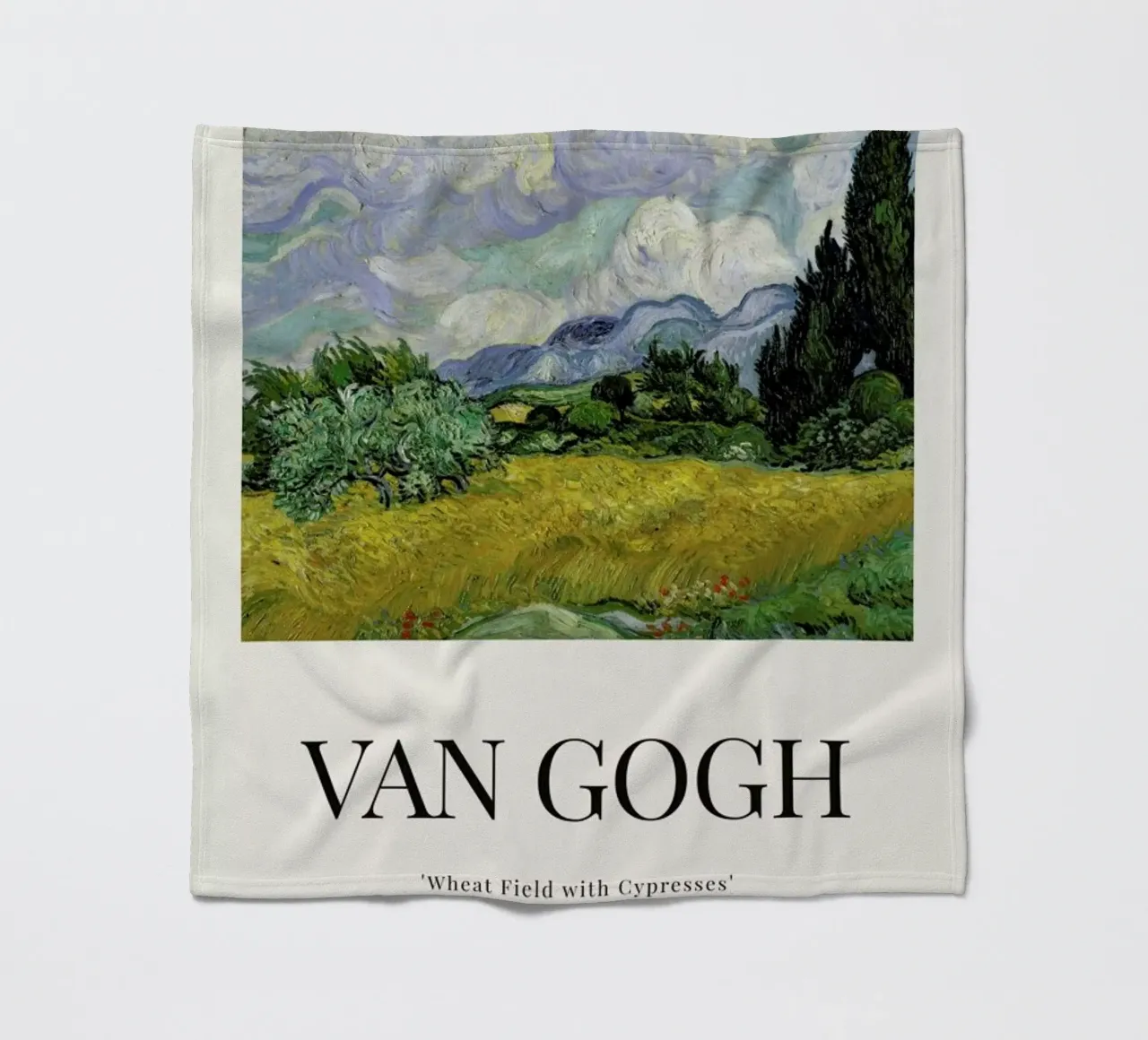 van Gogh - Wheat Field with Cypresses coperta in pile da ARTOTHEK