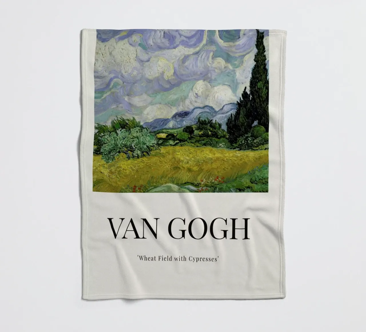 van Gogh - Wheat Field with Cypresses coperta in pile da ARTOTHEK