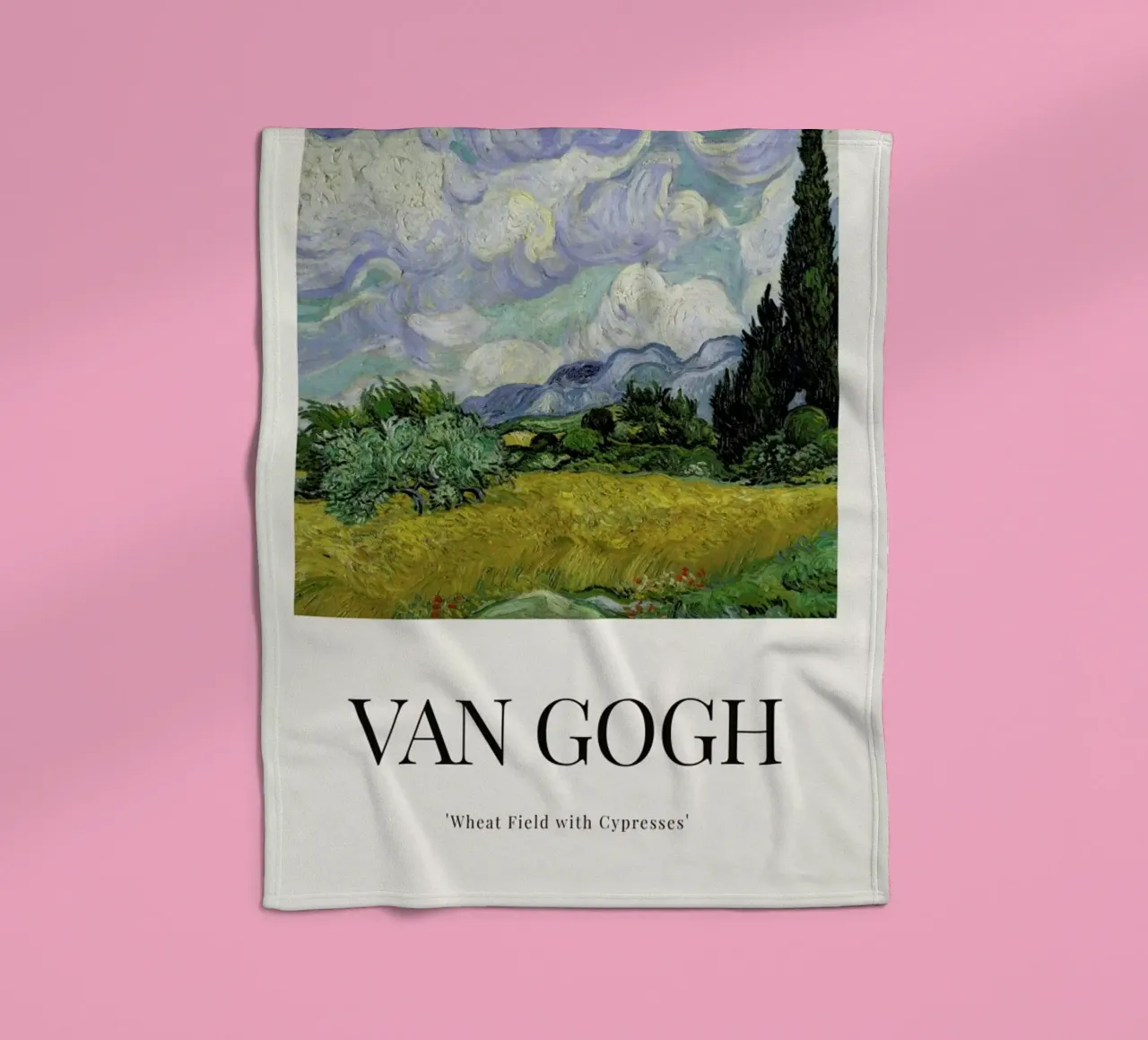 van Gogh - Wheat Field with Cypresses coperta in pile da ARTOTHEK