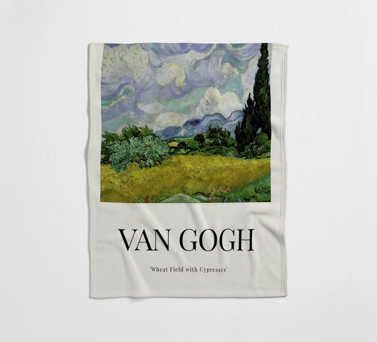 van Gogh - Wheat Field with Cypresses coperta in pile da ARTOTHEK