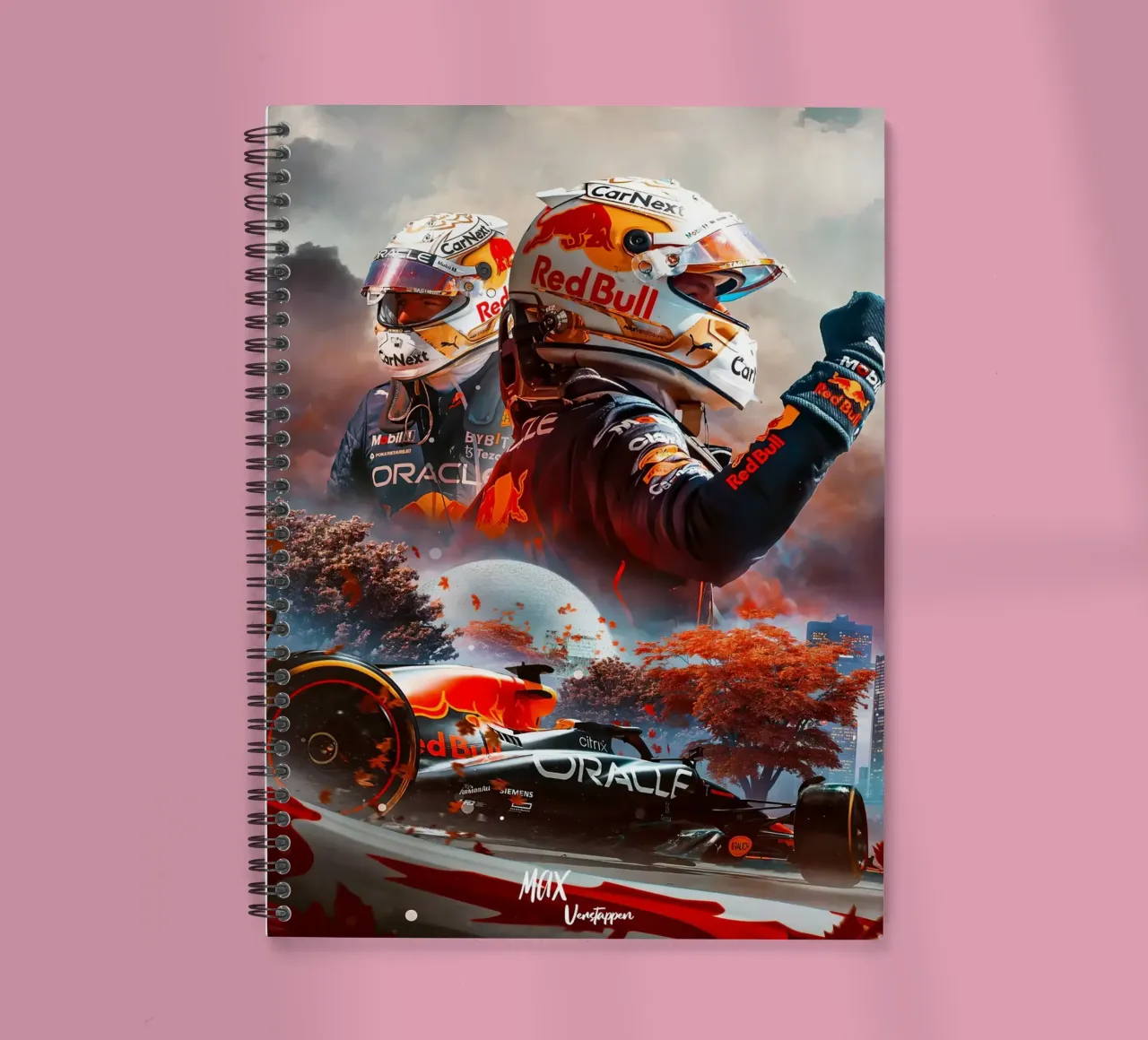 Max Verstapen spiral notebook by Agus Creative