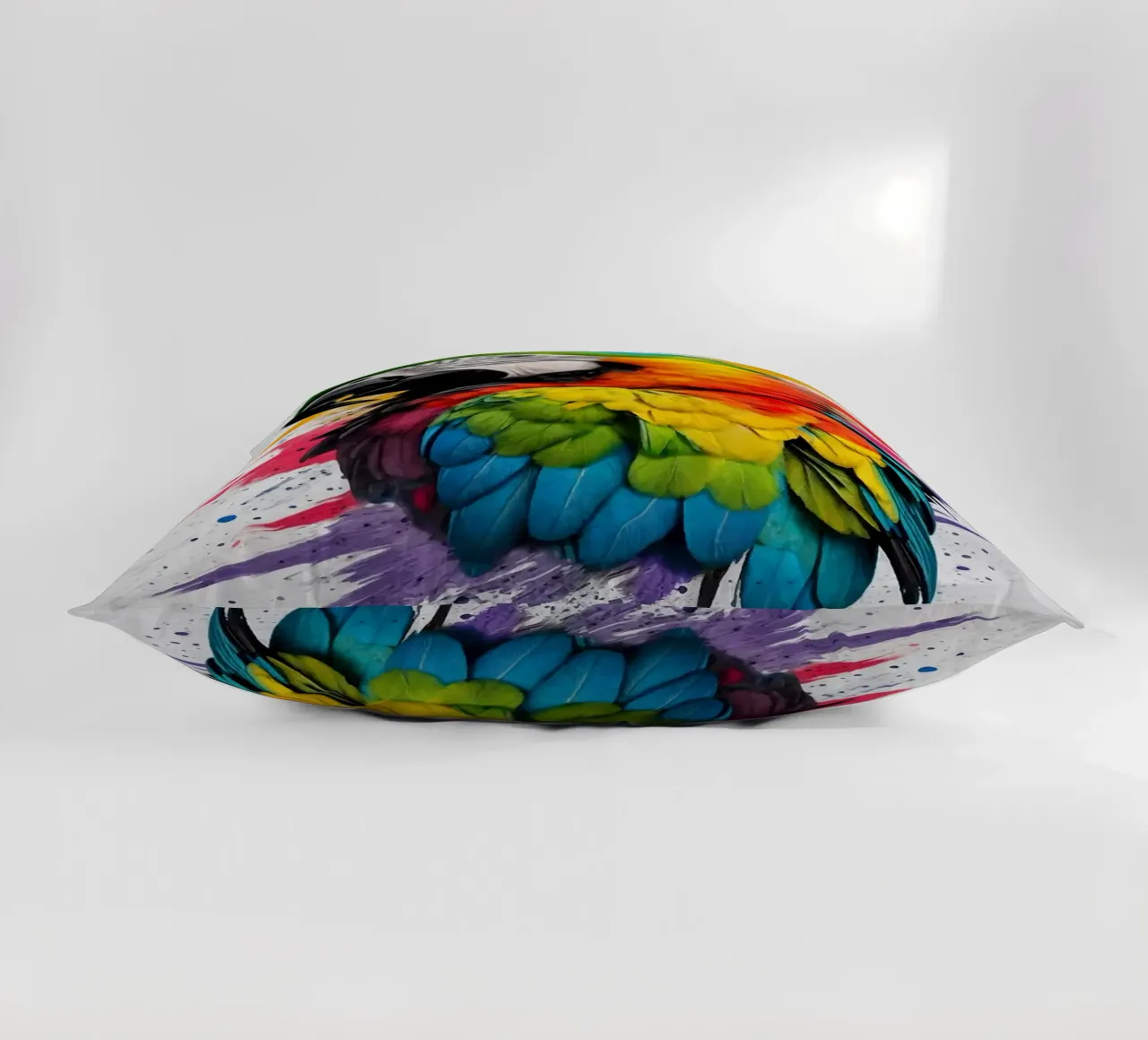 piume di pappagallo colori vivaci cuscino da RJ Peterson