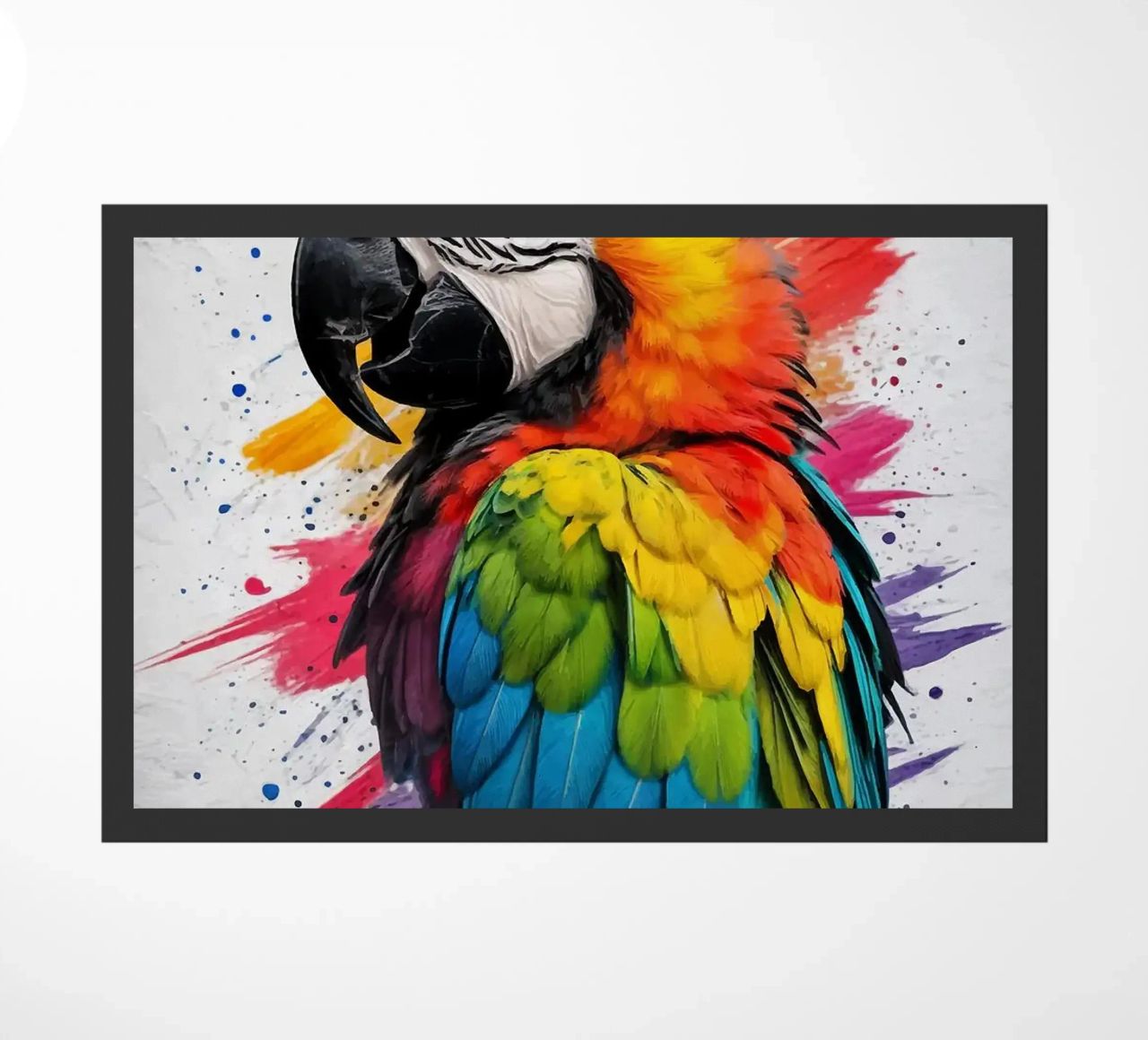piume di pappagallo colori vivaci zerbino da RJ Peterson