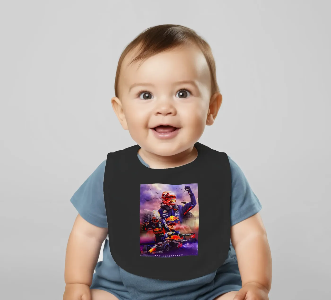 Max Verstappen bavaglino da Agus Creative