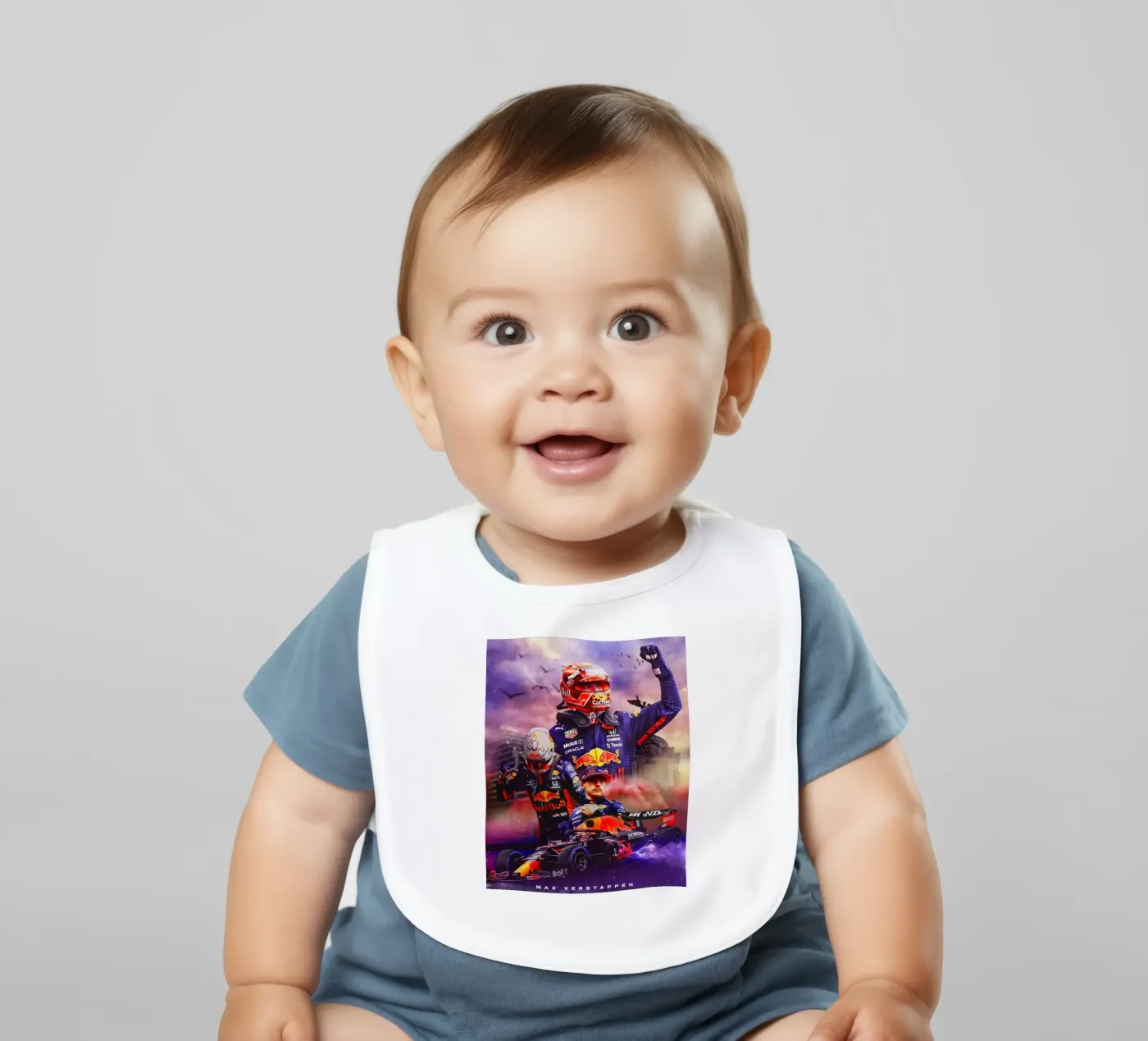 Max Verstappen bavaglino da Agus Creative