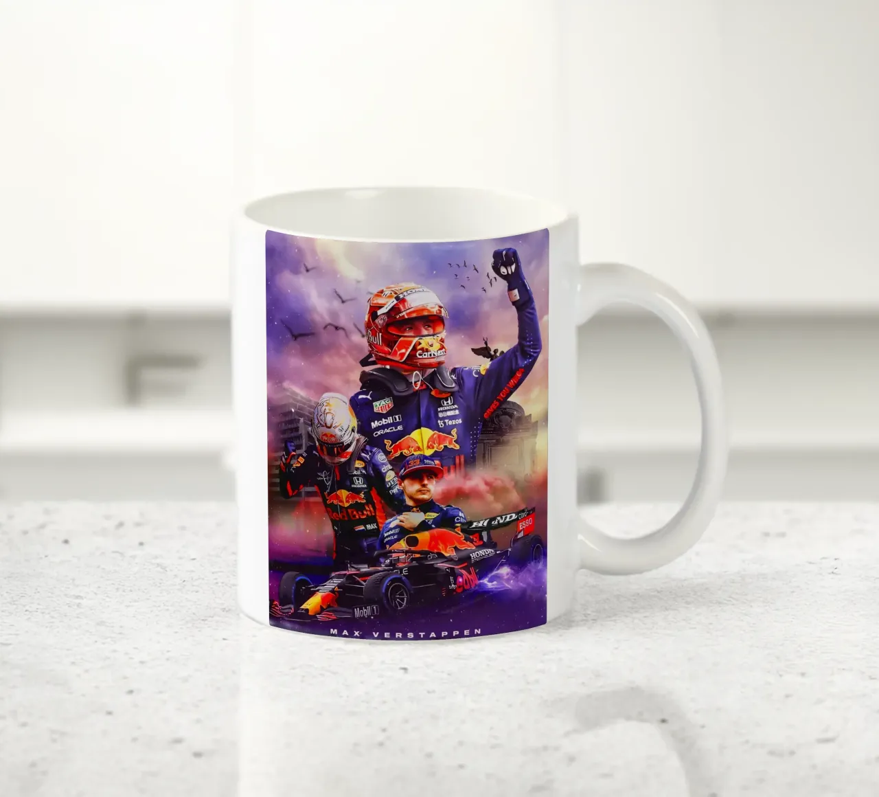 Max Verstappen tazza in ceramica da Agus Creative