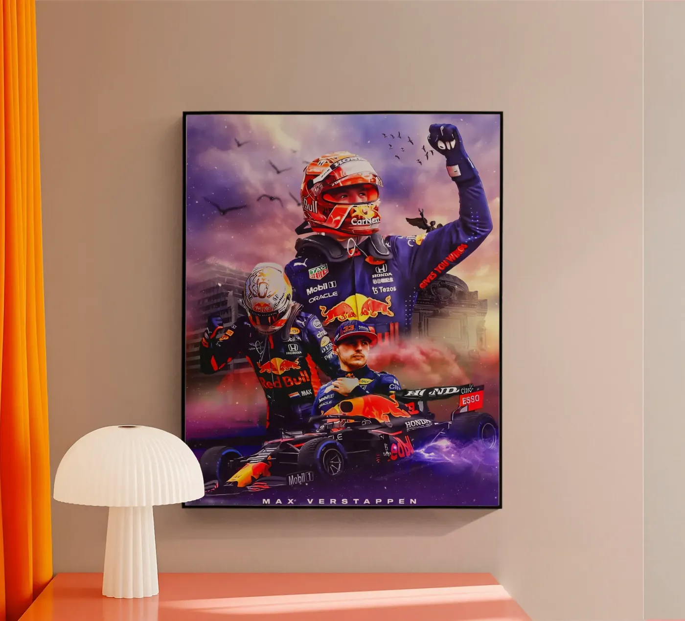 Max Verstappen acrylic glass by Agus Creative