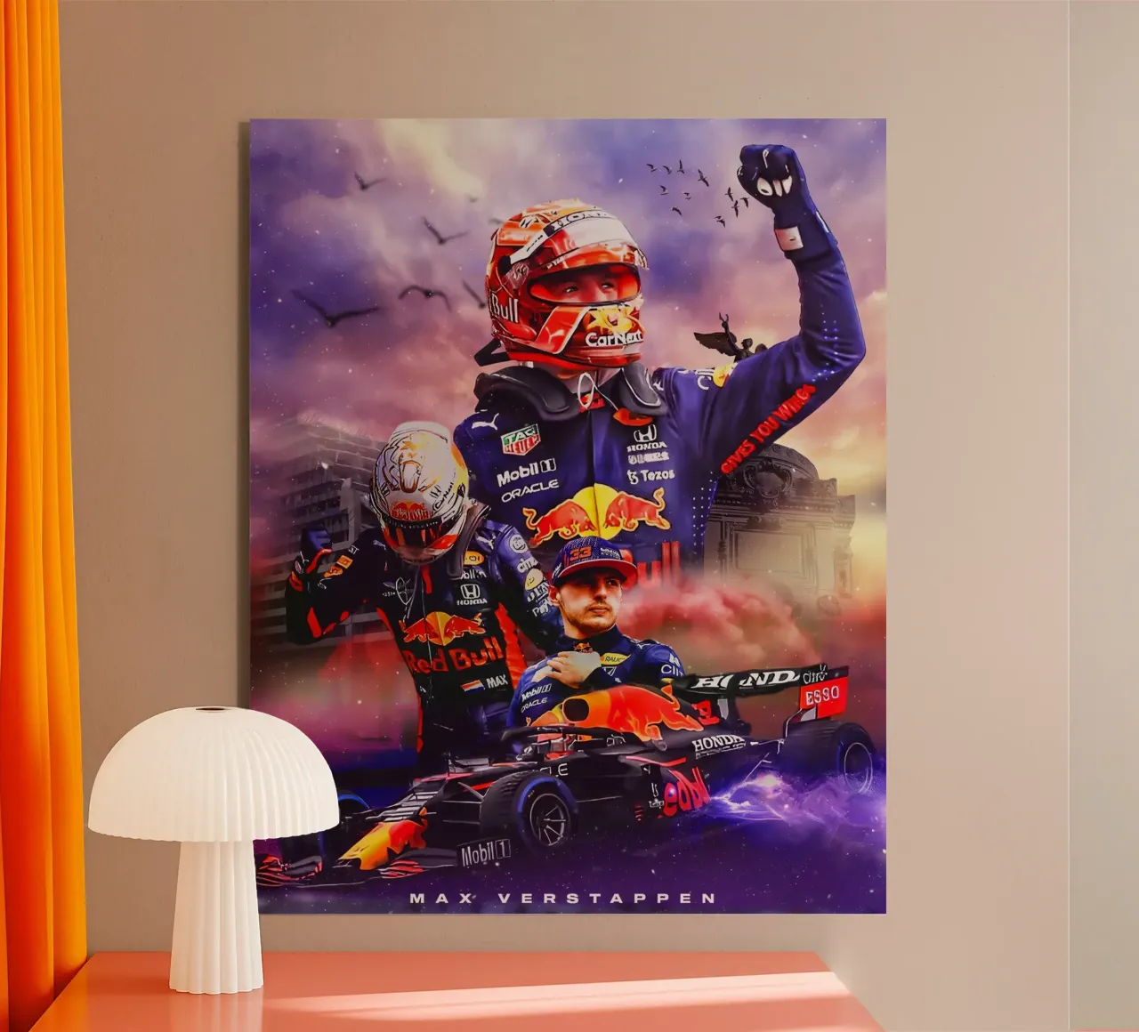 Max Verstappen alluminio dibond da Agus Creative