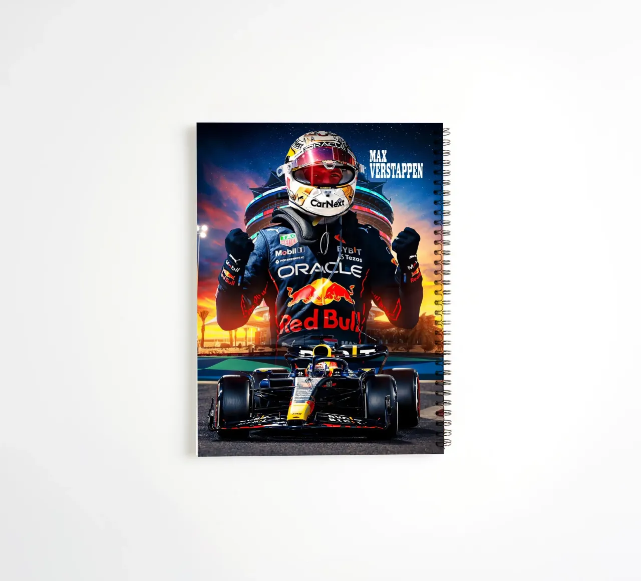 Max Verstappen spiral notebook by Agus Creative