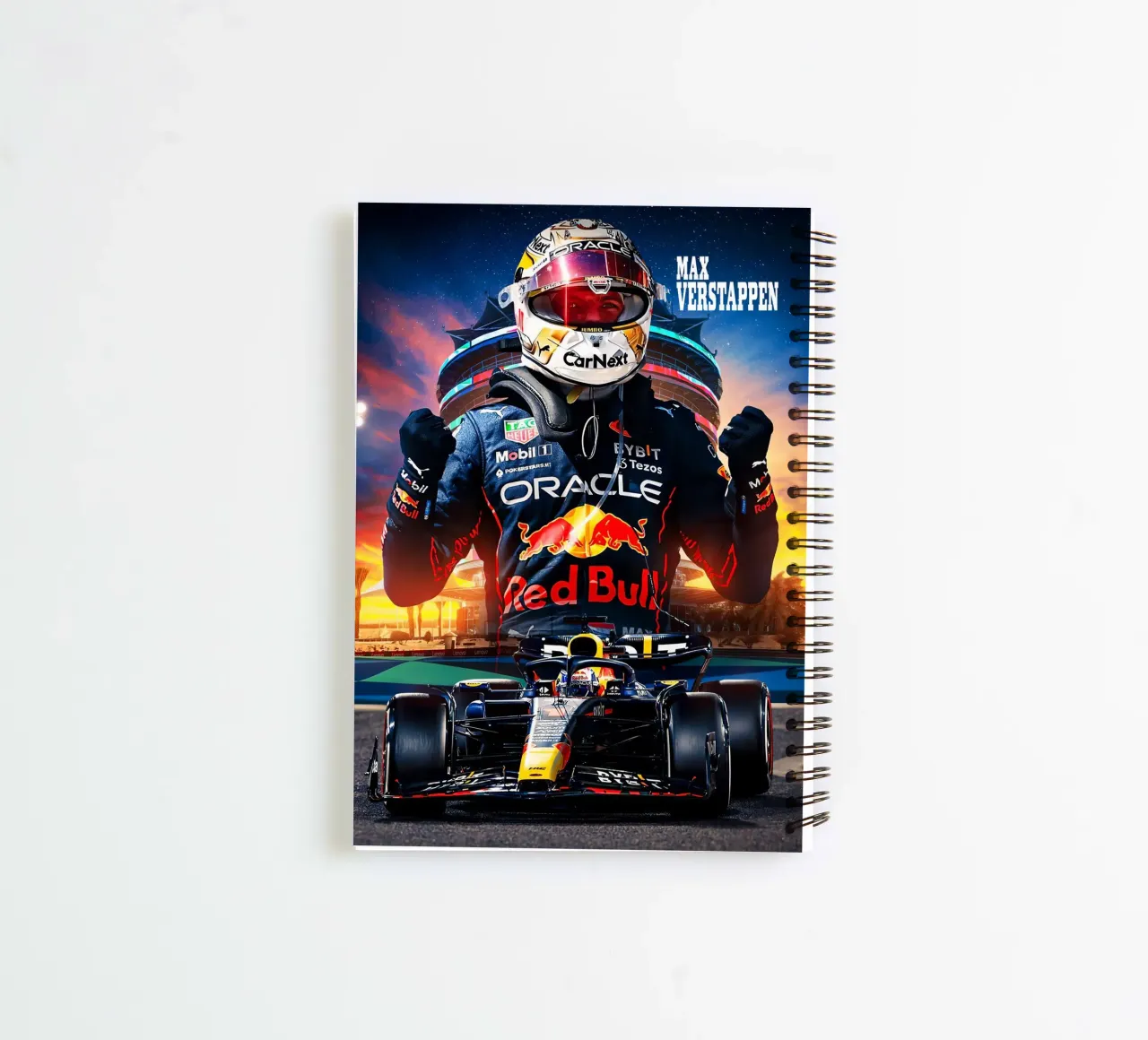 Max Verstappen spiral notebook by Agus Creative
