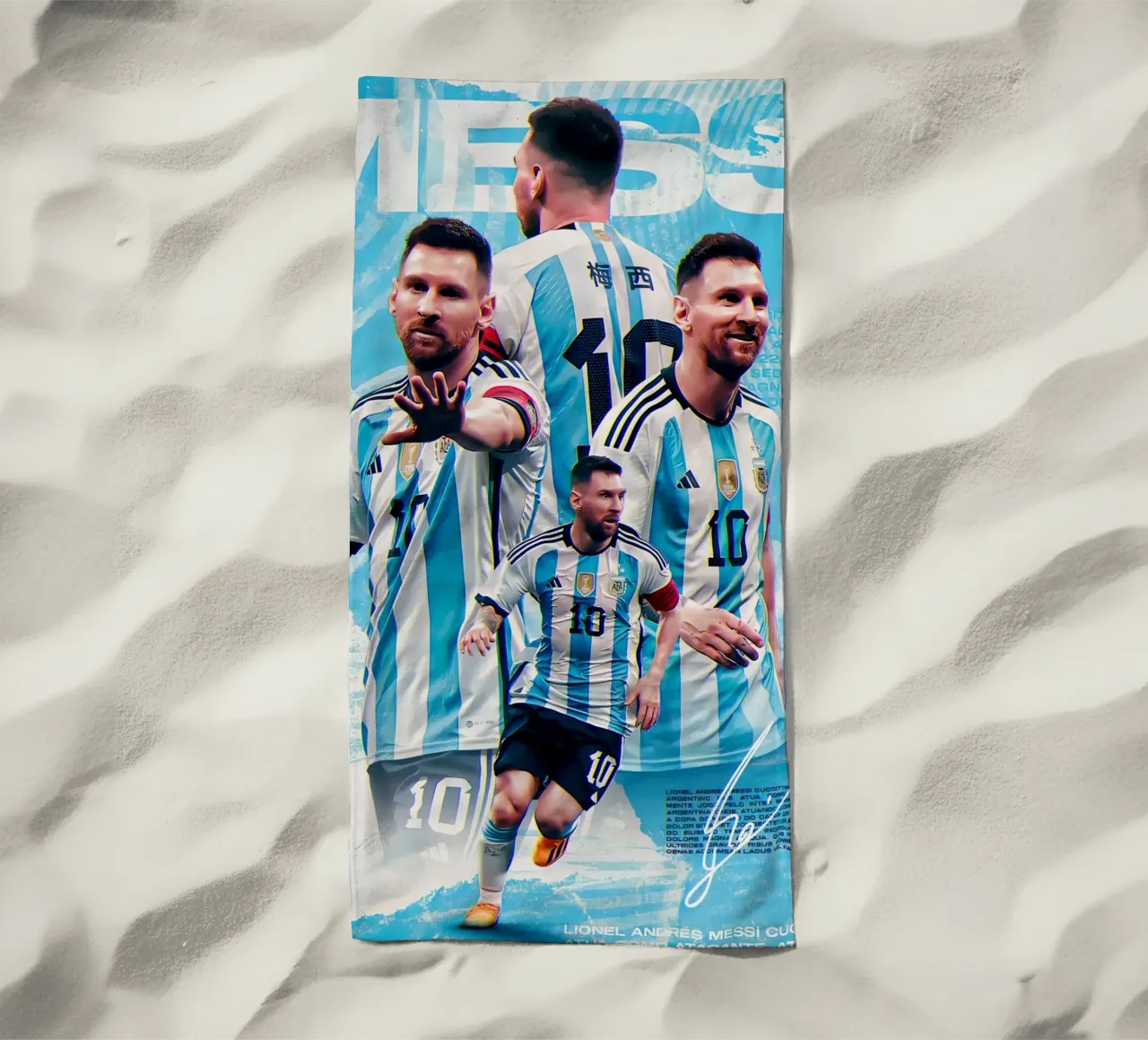 Lionel Messi telo mare da Agus Creative