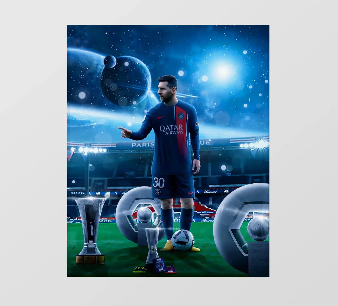 Lionel Messi pellicola backlit da Agus Creative