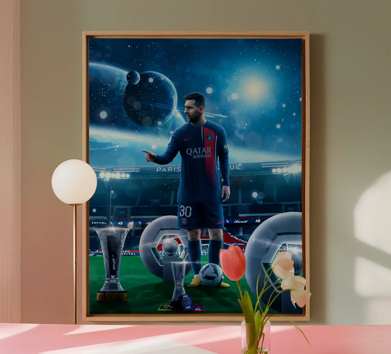Lionel Messi canvas by Agus Creative