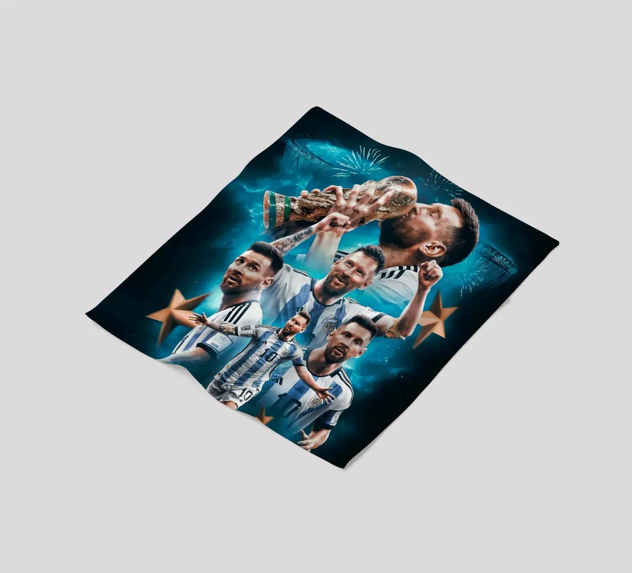 Lionel Messi coperta in pile da Agus Creative
