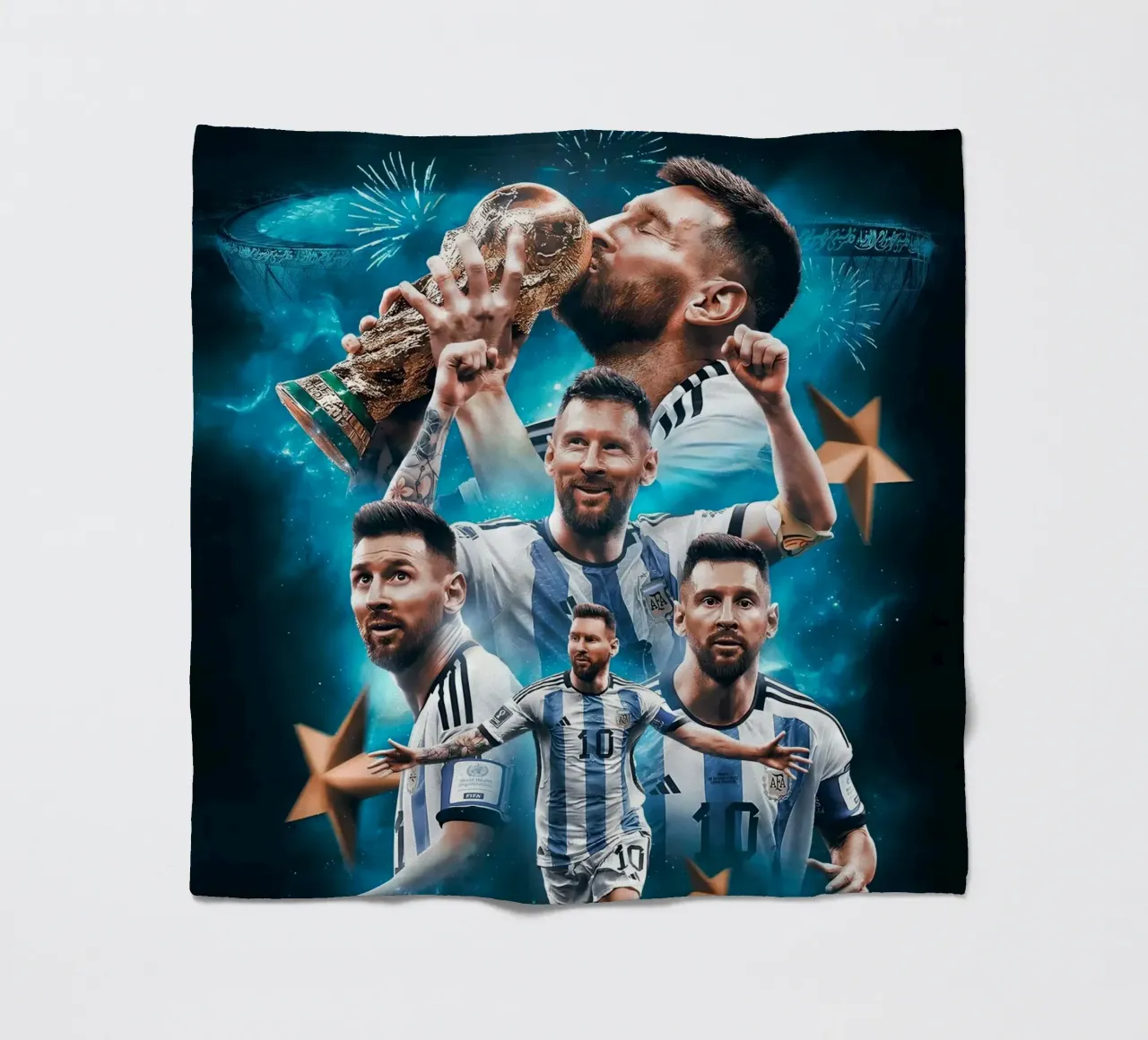 Lionel Messi coperta in pile da Agus Creative