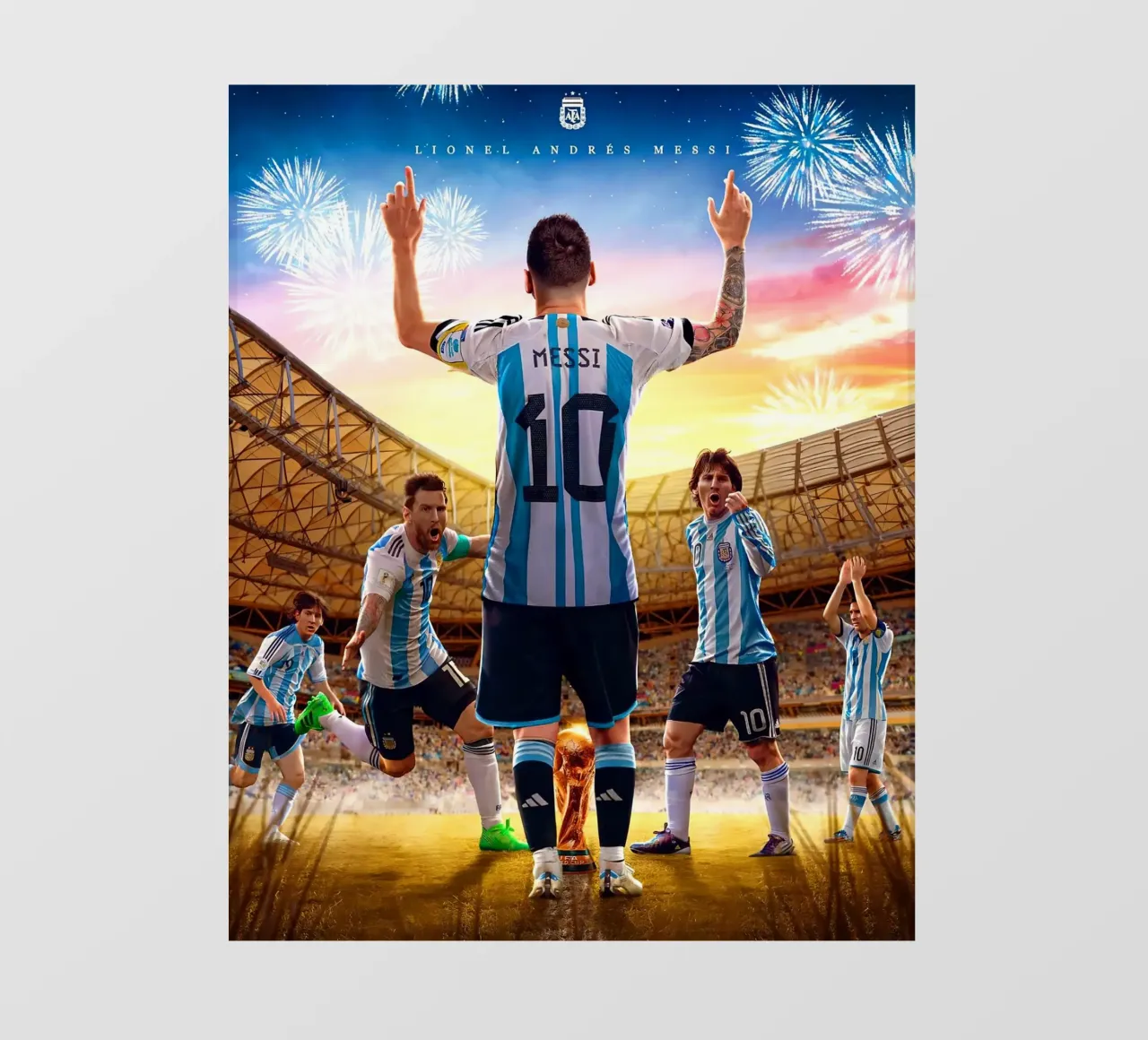Lionel Messi backlit film by Agus Creative