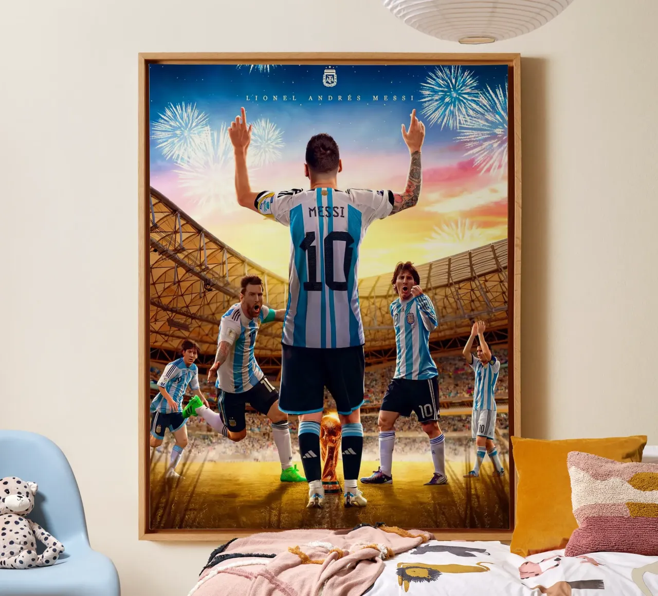 Lionel Messi canvas by Agus Creative