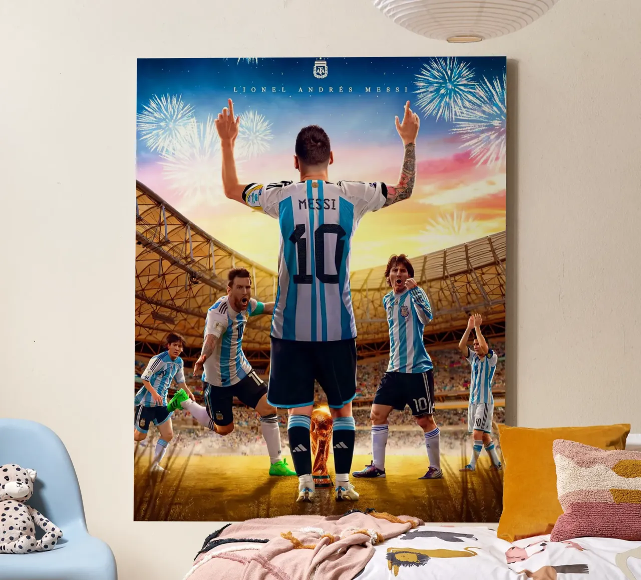 Lionel Messi canvas by Agus Creative