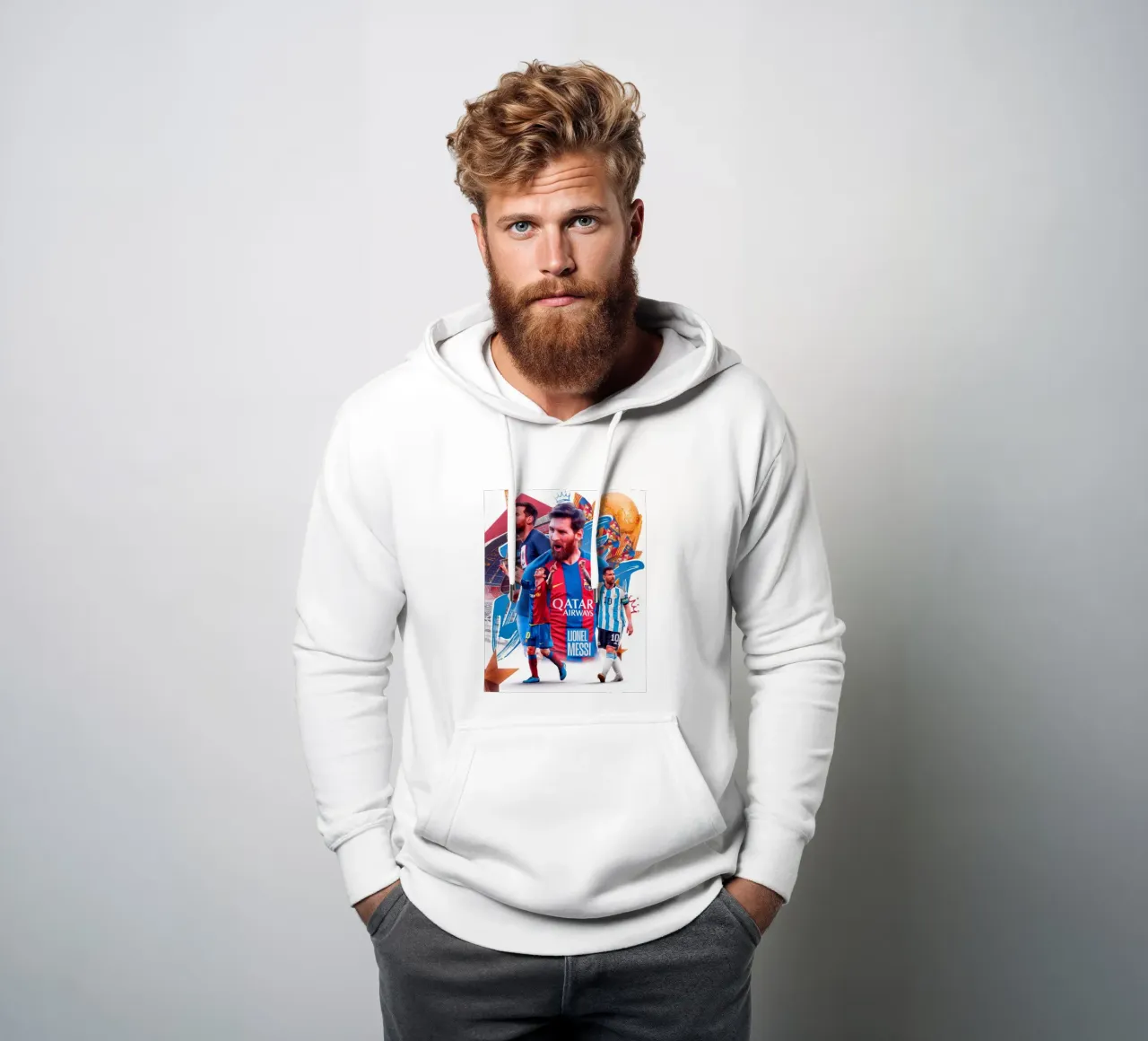 Lionel Messi felpa con cappuccio da Agus Creative