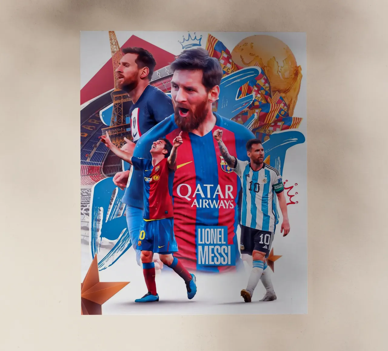Lionel Messi pellicola backlit da Agus Creative