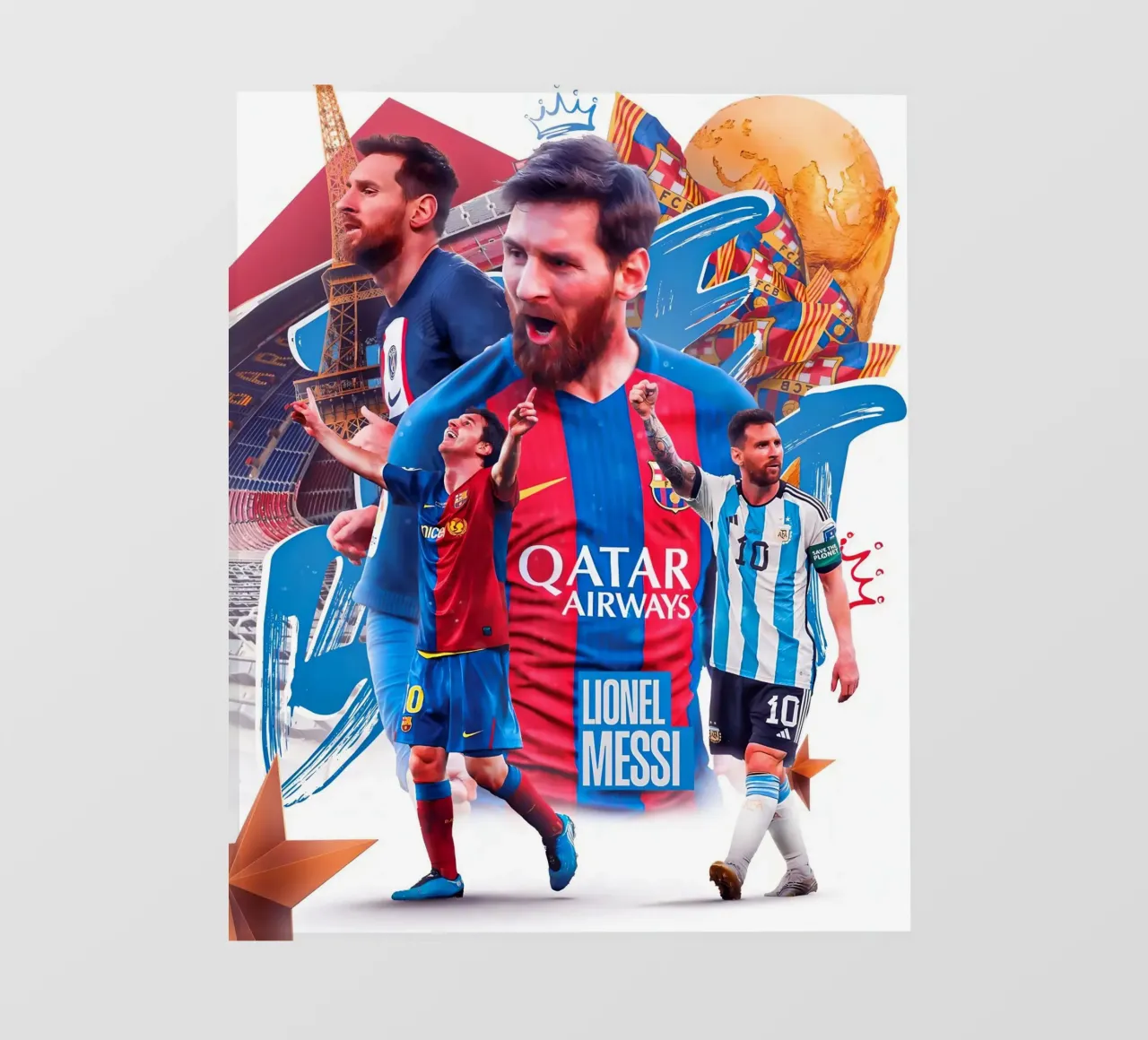 Lionel Messi pellicola backlit da Agus Creative