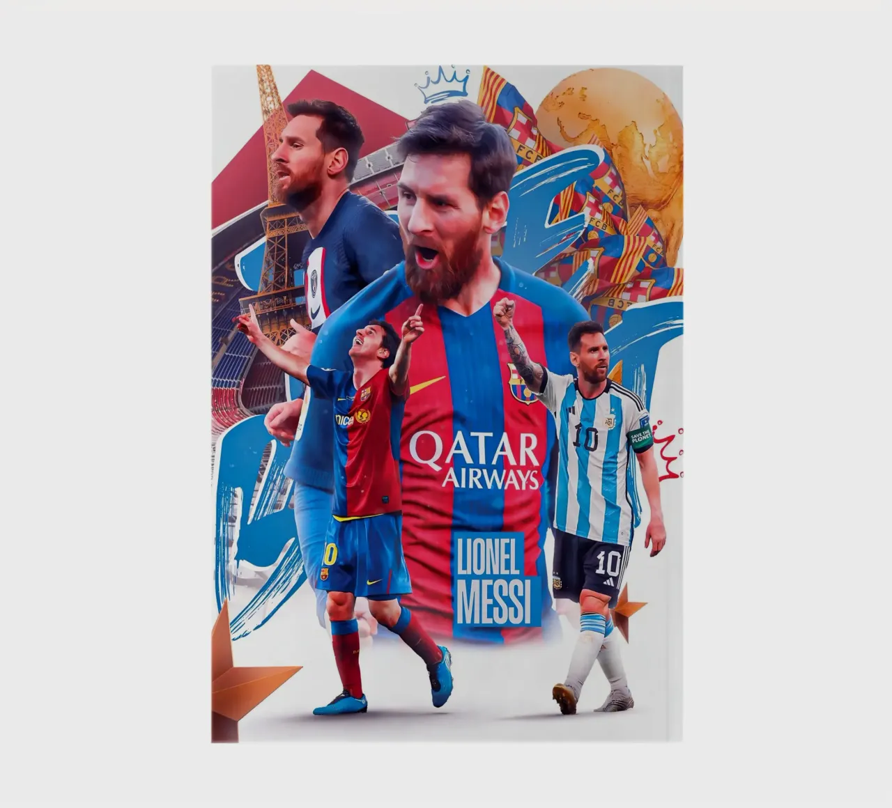 Lionel Messi notebook by Agus Creative