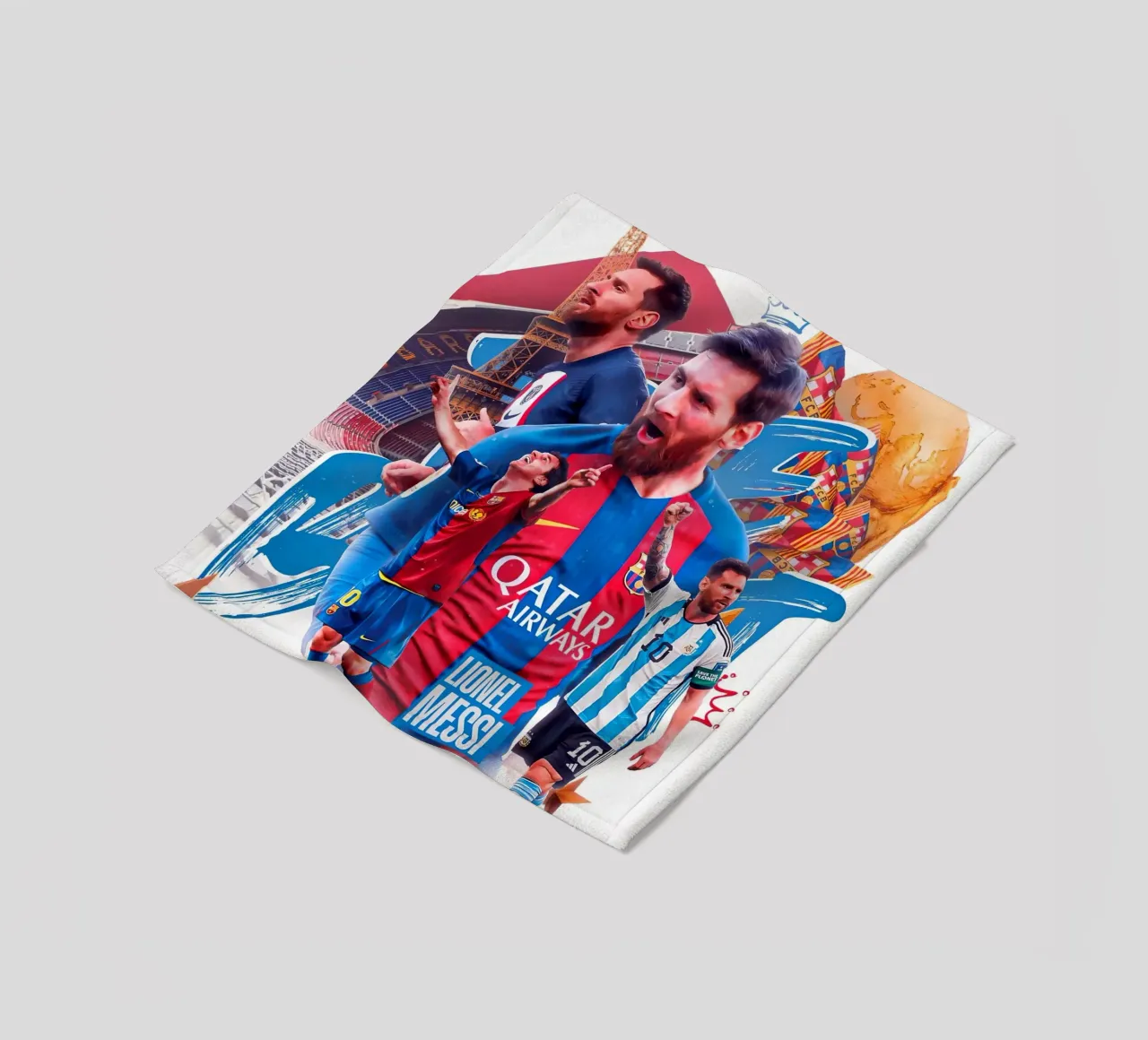 Lionel Messi coperta in pile da Agus Creative