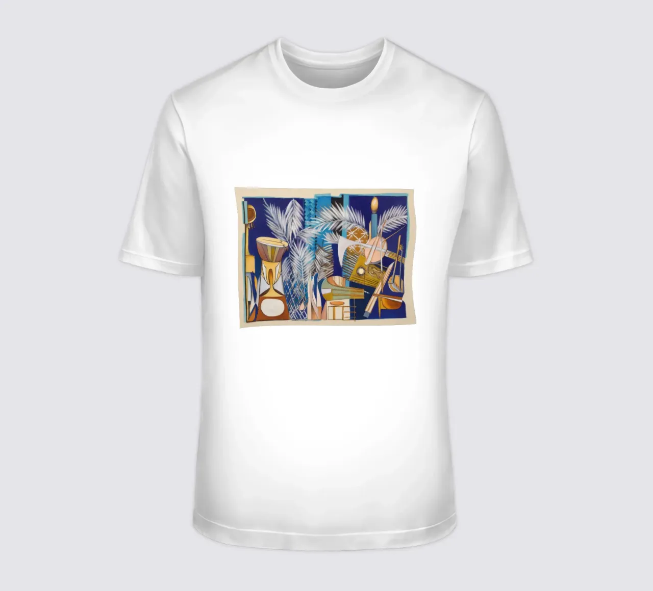 Abstract Symfonie Canvas t-shirt van Beach Palette