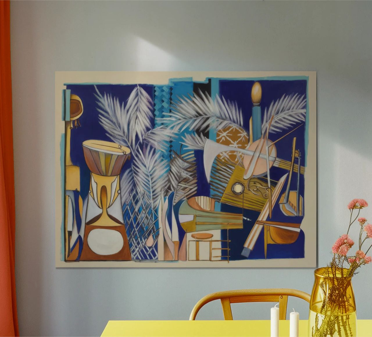 Toile Symphonie abstraite poster de Beach Palette