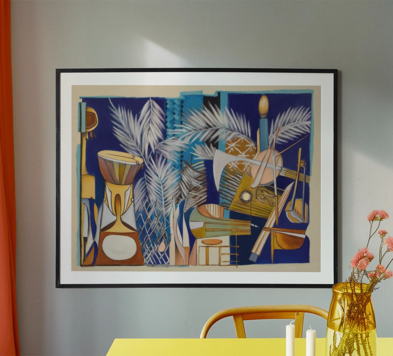 Toile Symphonie abstraite poster de Beach Palette