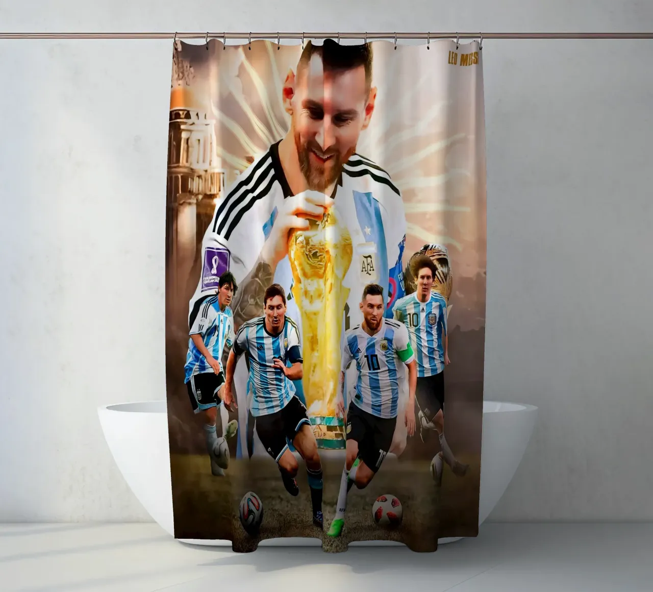 Lionel Messi tenda da doccia da Agus Creative