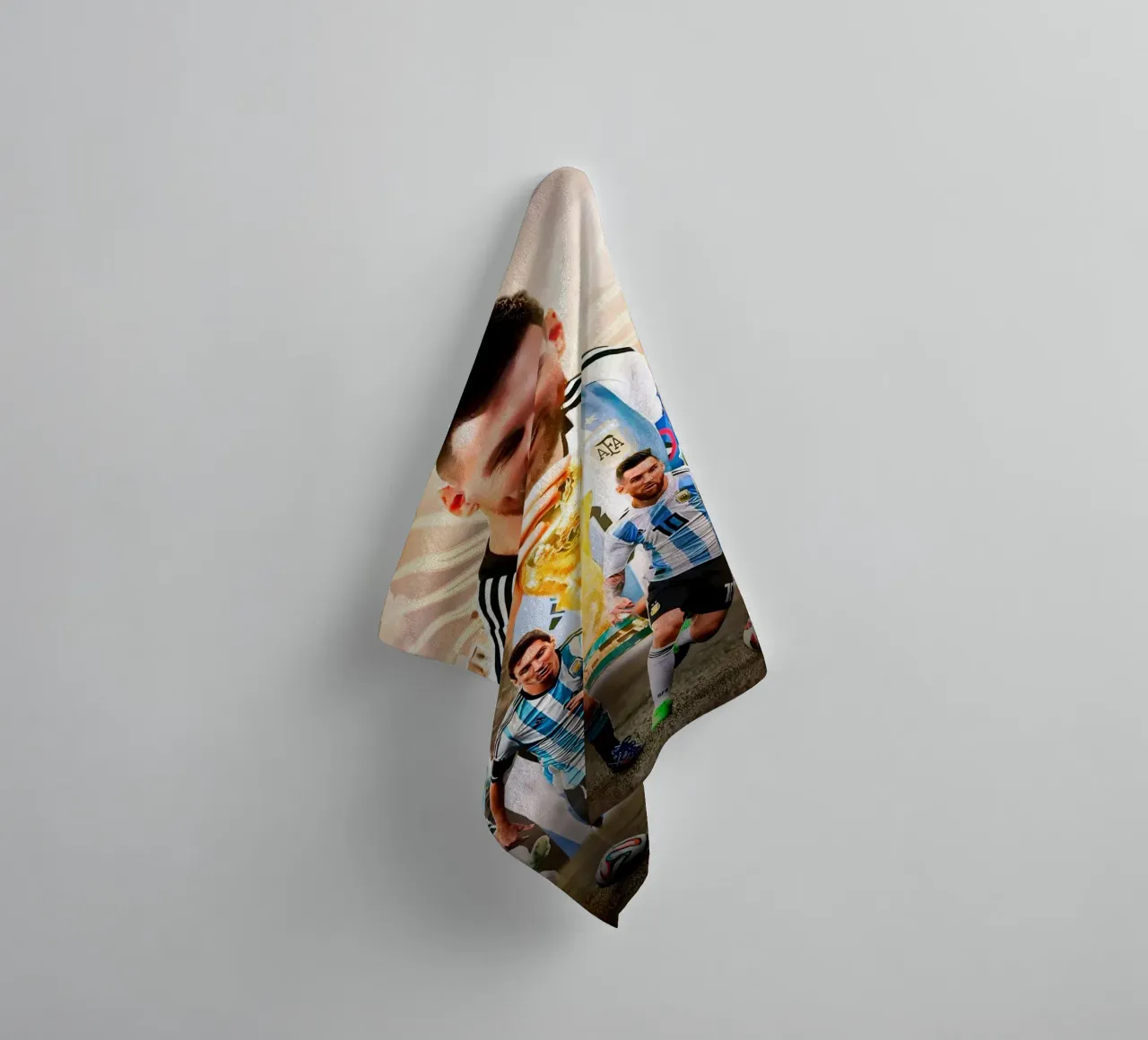 Lionel Messi towel by Agus Creative