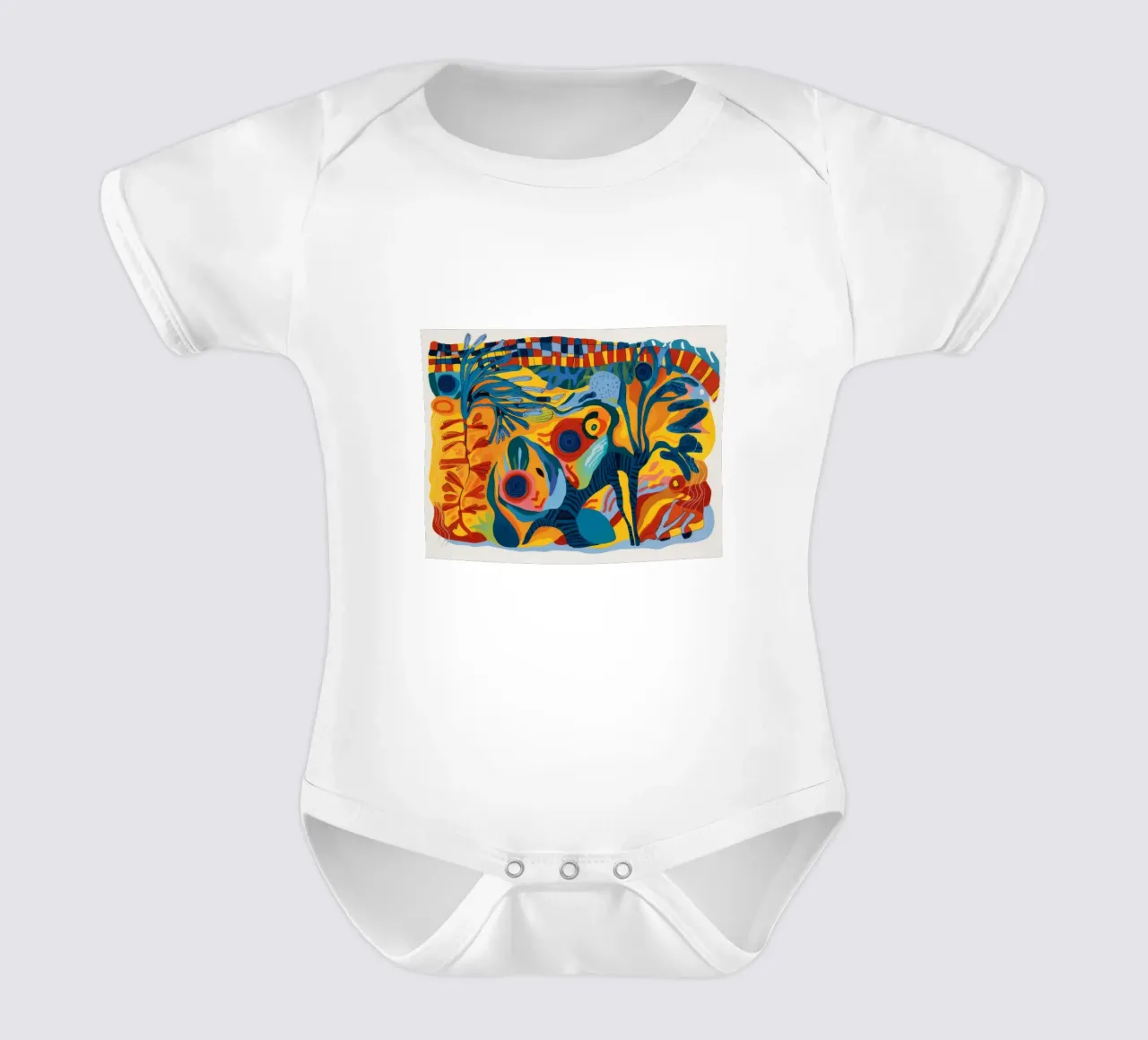 Tela Palm Oasis body neonato maniche corte da Beach Palette