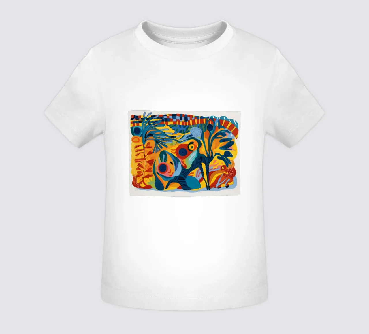 Palm Oasis Canvas baby t-shirt by Beach Palette