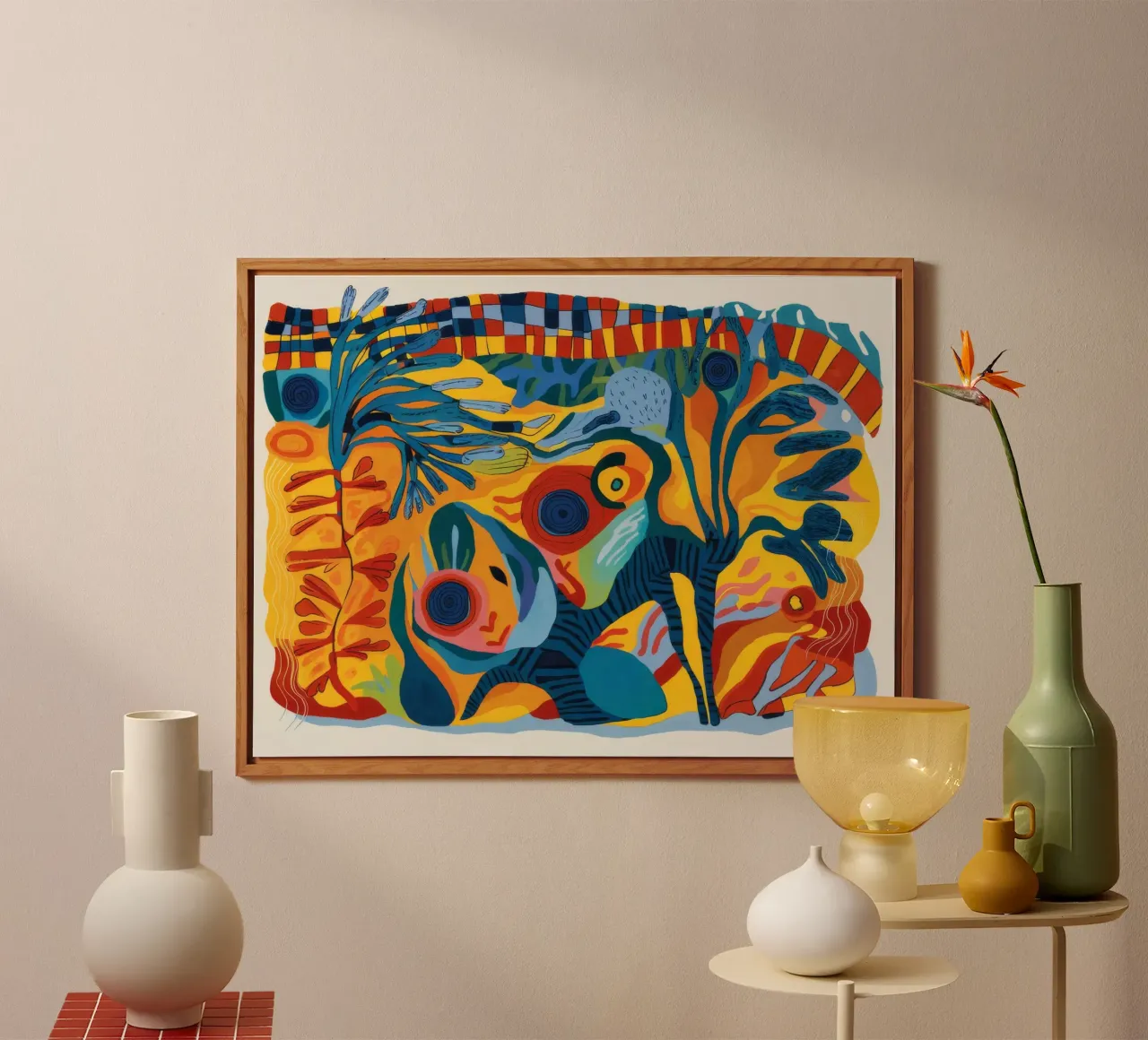 Palm Oasis Canvas forex plate by Beach Palette
